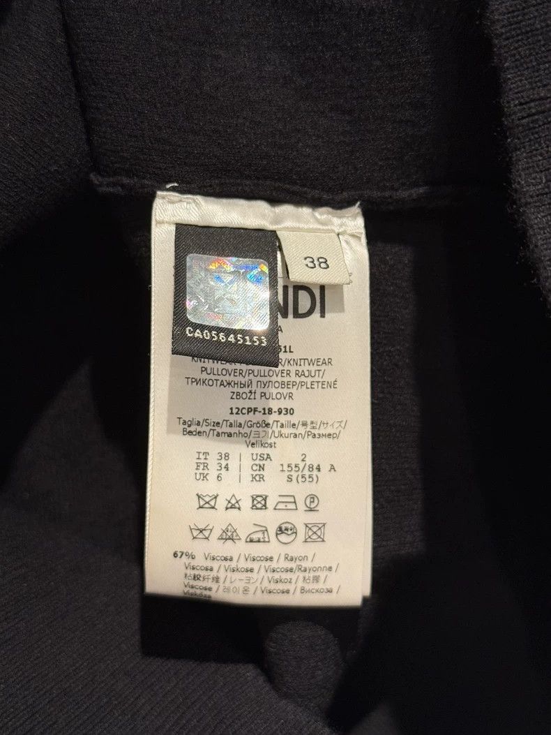 Fendi Fendi size 38 Black knitted short sleeves Size US XXS / EU 40 - 5 Thumbnail