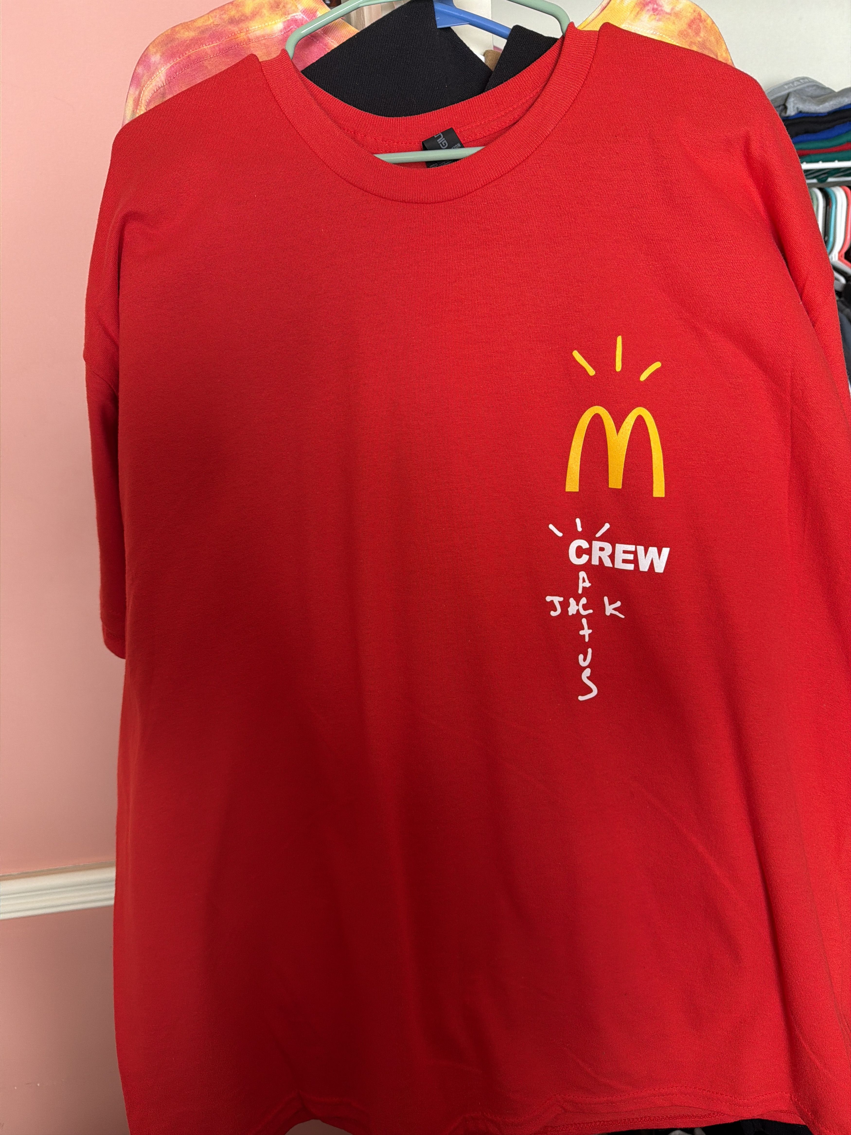 Travis Scott Travis Scott Cactus Jack McDonald’s Crew Tee XXL Size US XXL / EU 58 / 5 - 1 Thumbnail