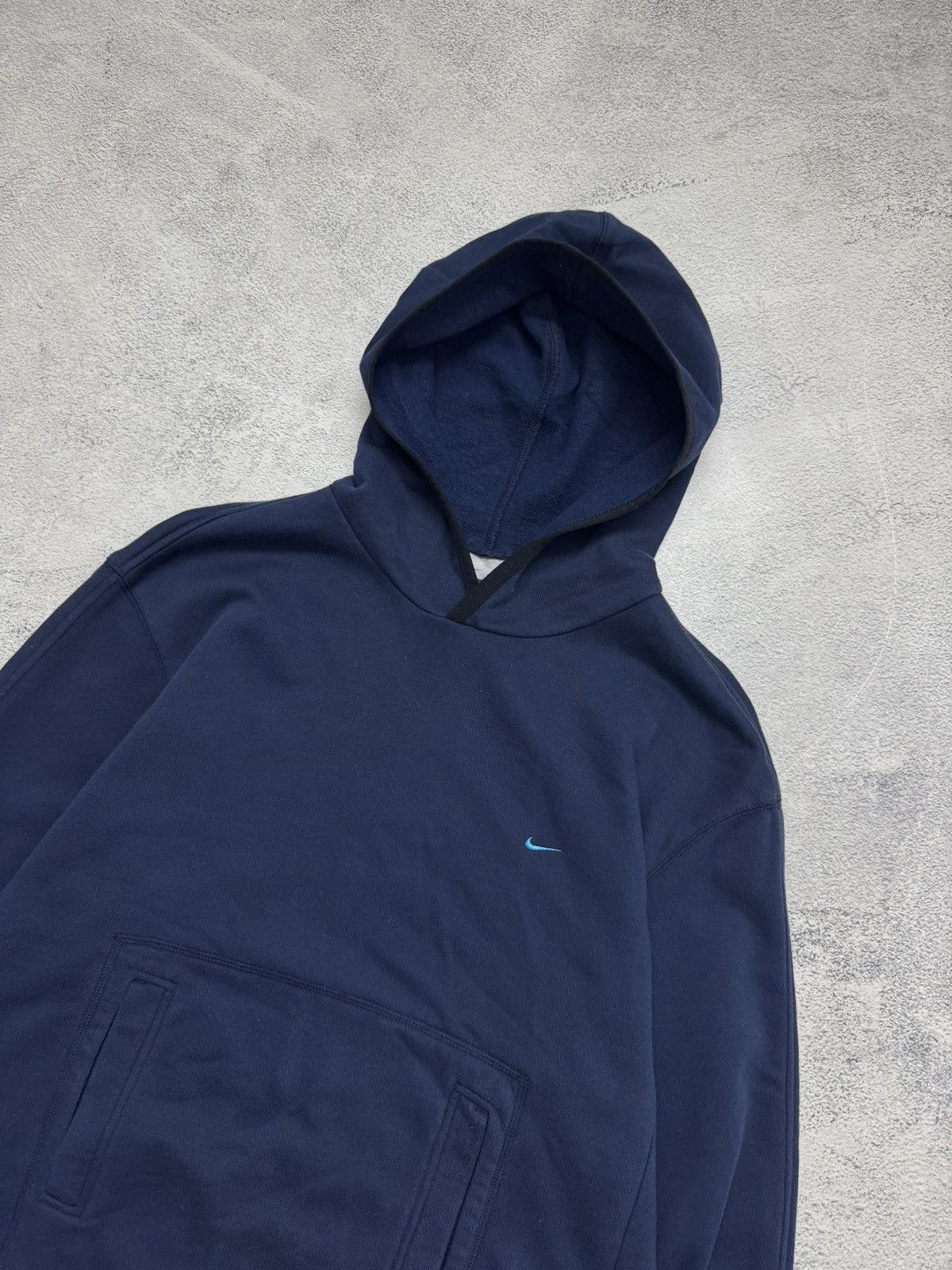 Nike Vintage Y2k Nike Mini Swoosh Basic Hoodie 00’s Size US M / EU 48-50 / 2 - 7 Thumbnail