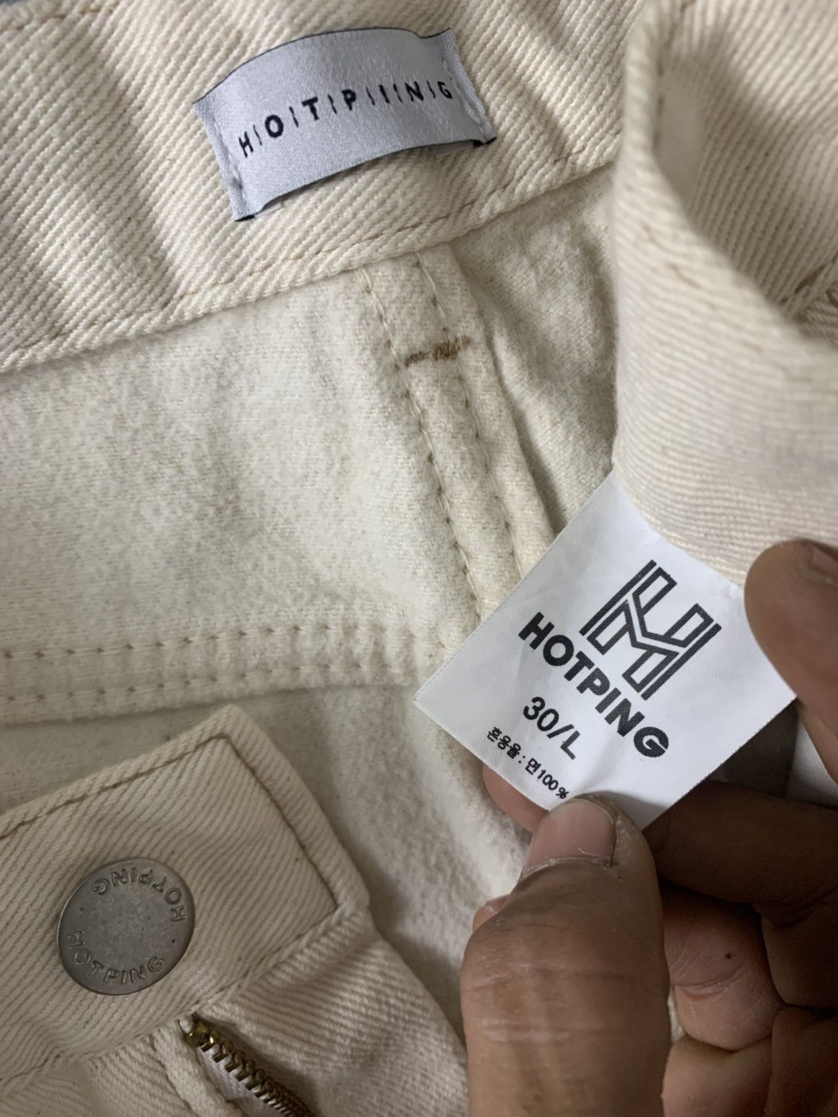 Vintage Vintage Broken White 'Hotping' Baggy Fit Longpants Size US 30 / EU 46 - 7 Thumbnail