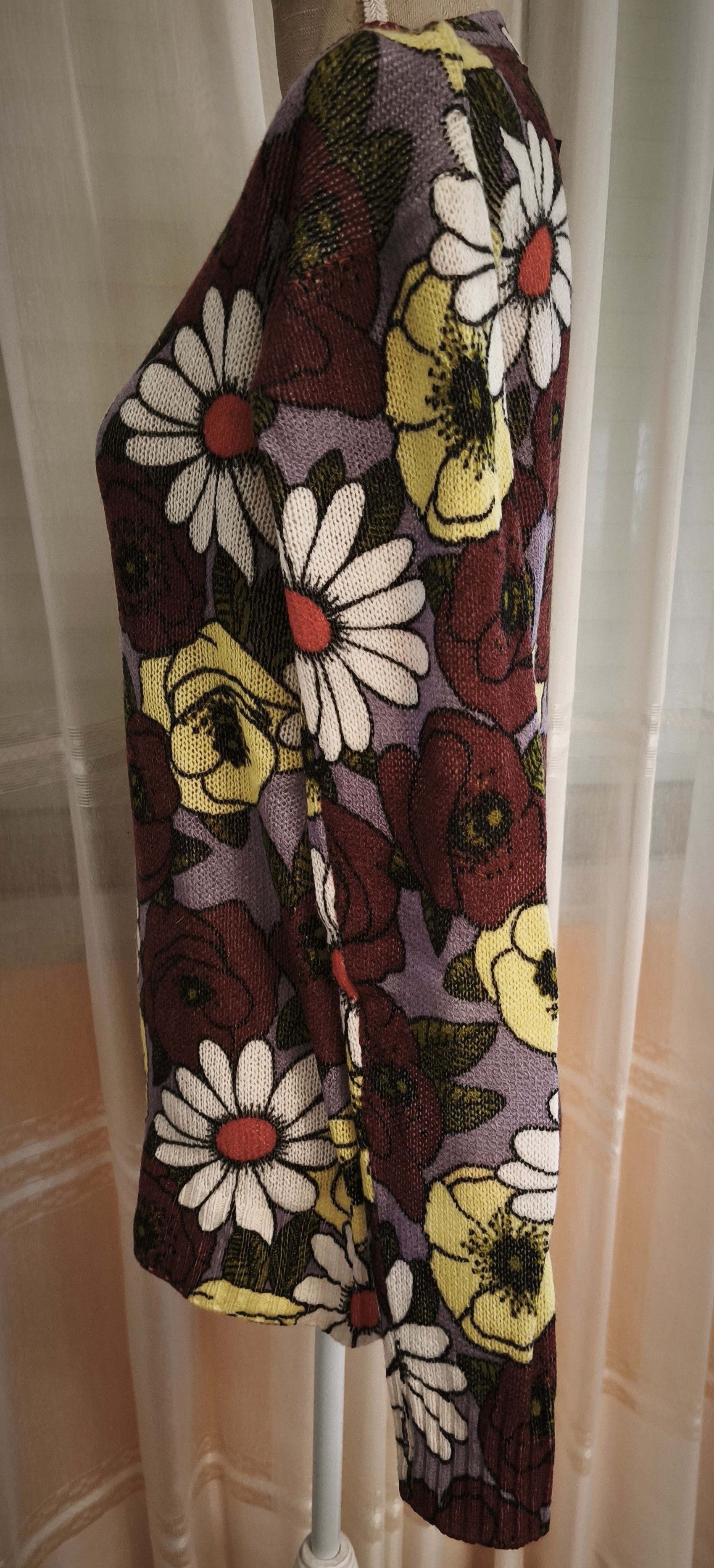 Prada Flower print oversize sweater Size S / US 4 / IT 40 - 4 Thumbnail