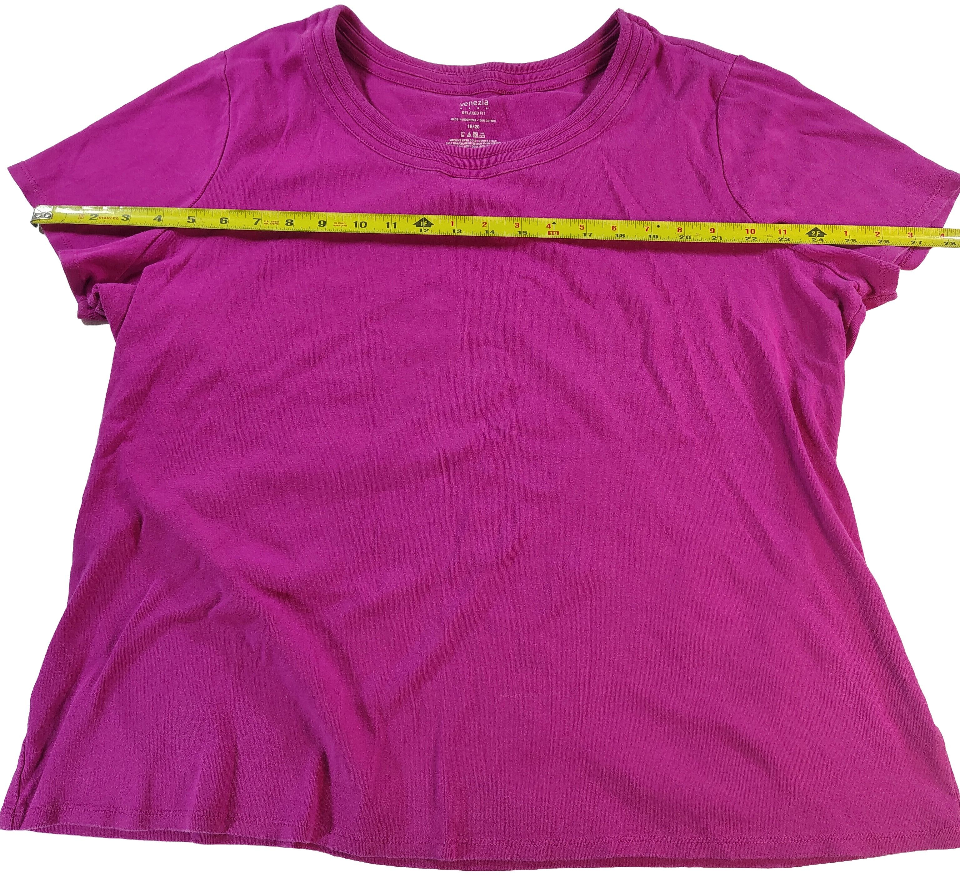 Other Women's Pink XXL Venezia Plain Basic Heavy Cotton Shirt Size XXL / US 16-18 / IT 52-54 - 3 Thumbnail