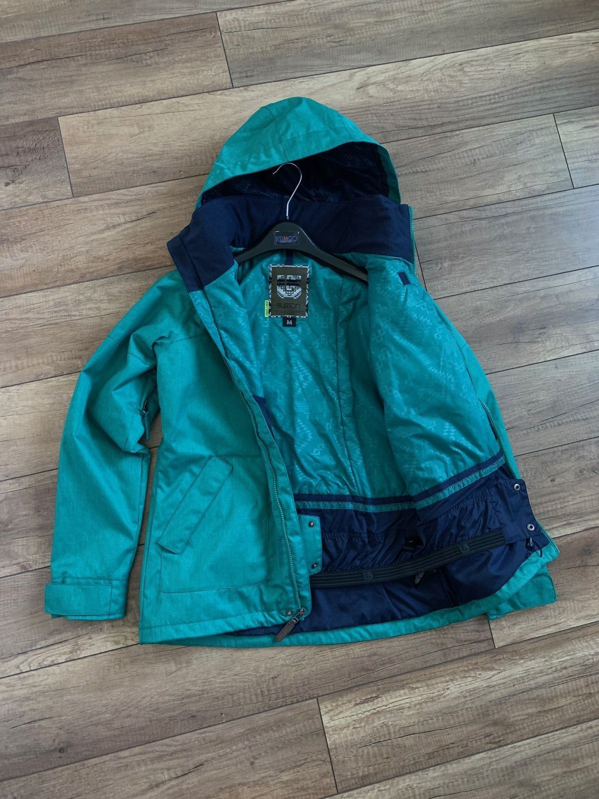 Burton Burton Dryride Womens Blue Hooded Snowboarding Ski Jacket Size M / US 6-8 / IT 42-44 - 4 Thumbnail