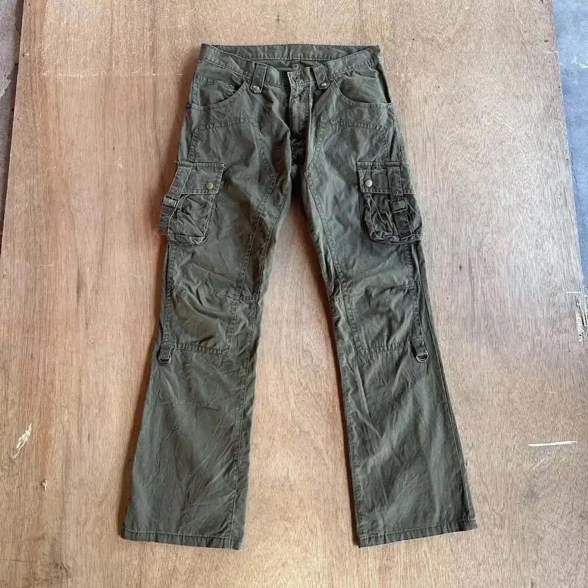 Selected Homme 💥FLARE/BOOTCUT💥MICHEL KLEIN VINTAGE DOUBLEKNEE CARGO PANTS Size US 32 / EU 48 - 1 Thumbnail