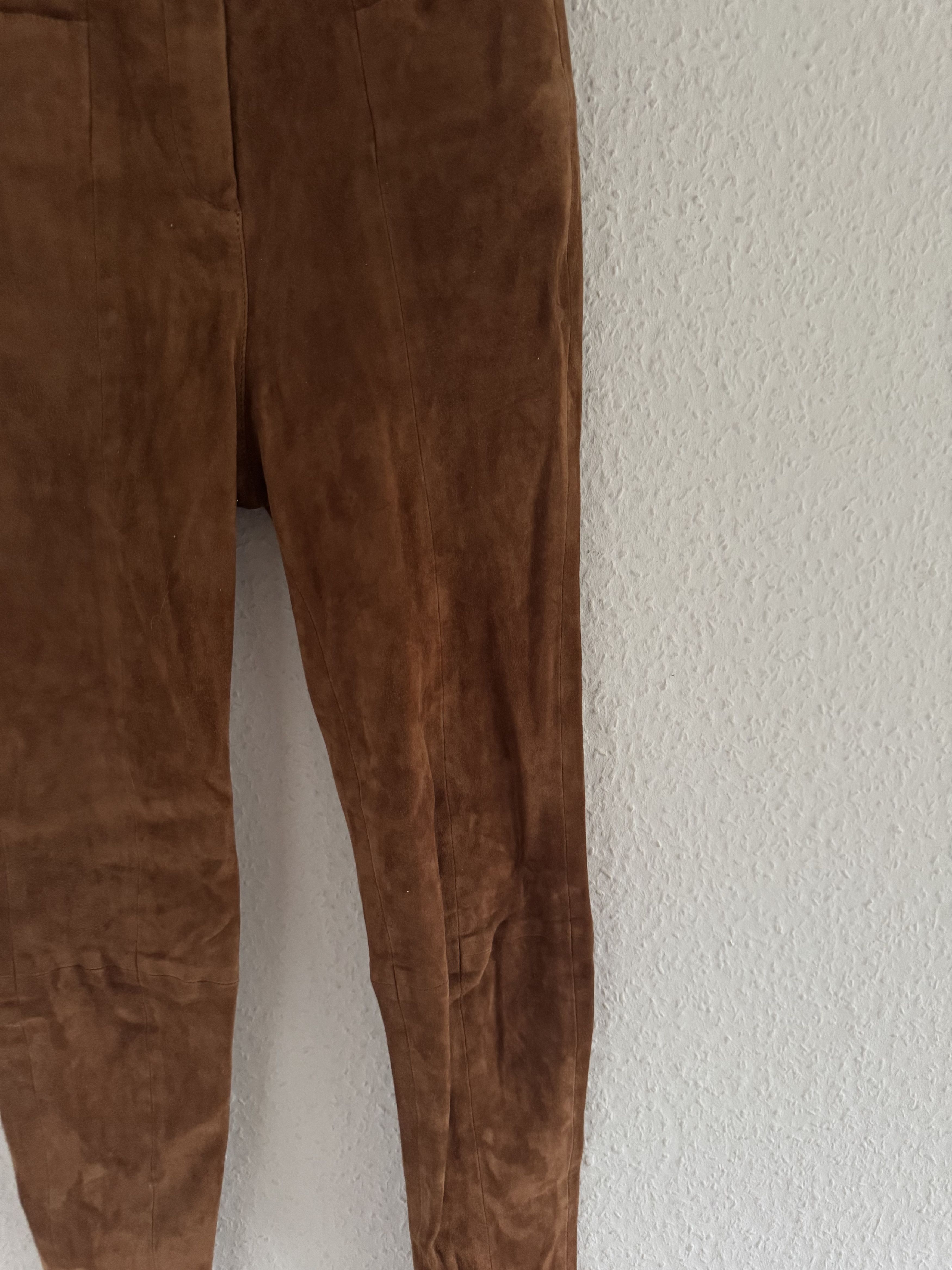 Balmain Suede High-Waist Trousers Size US 26 / EU 42 - 10 Thumbnail