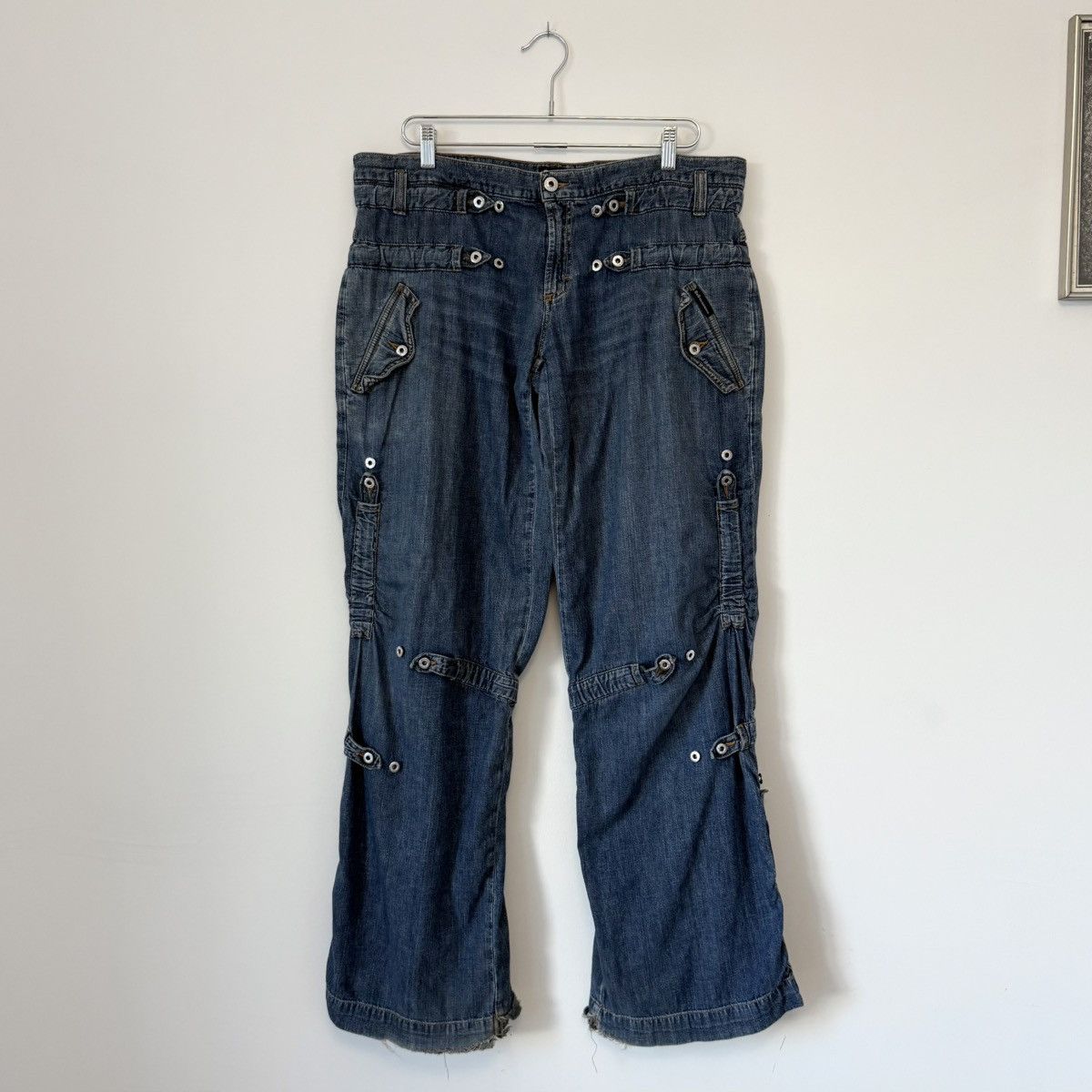 Dolce & Gabbana Vtg Dolce & Gabbana SS2004 Bondage Rave Baggy Jeans Archival Size US 36 / EU 52 - 2 Thumbnail