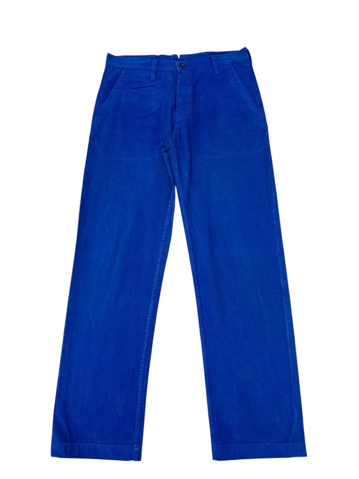 Schlussel Dejeuner Japan French Indigo Work Pant Trouser Cinch Back Size US 30 / EU 46 - 1 Thumbnail