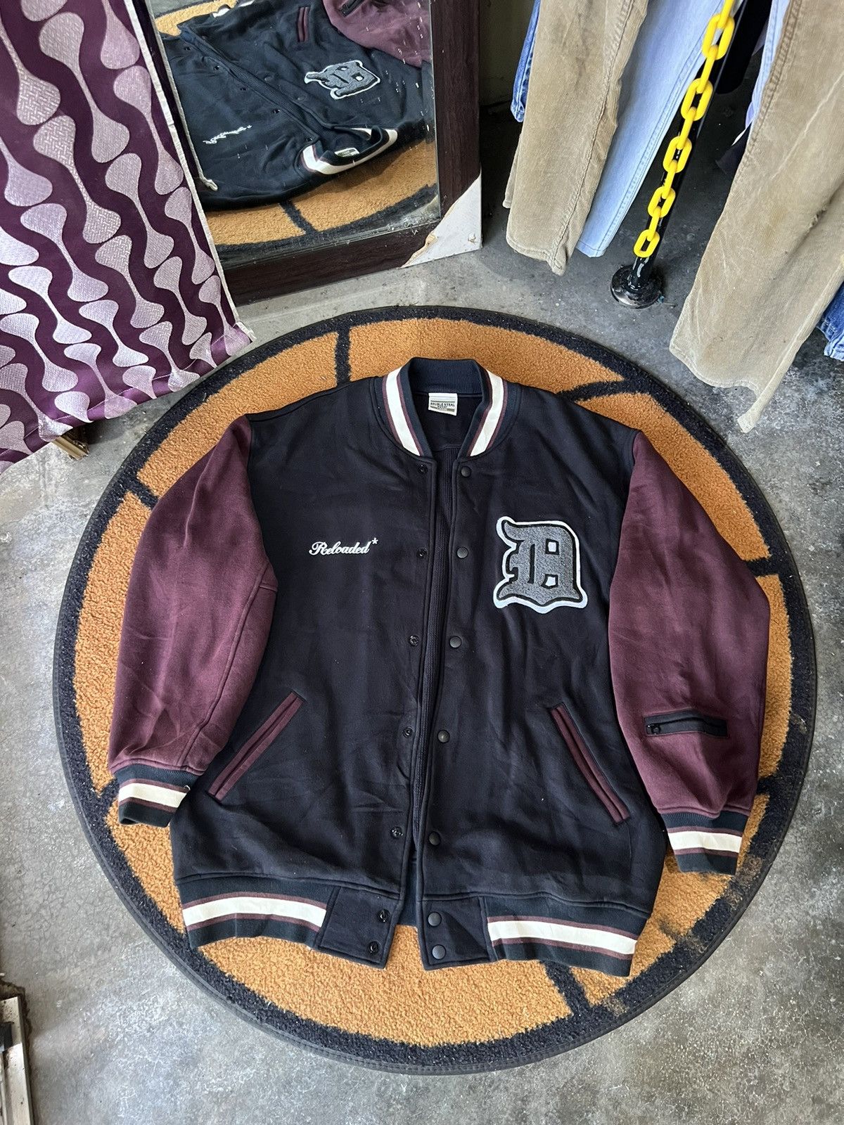 Japanese Brand 🔥Double Steal Cotton Varsity Jacket Size US L / EU 52-54 / 3 - 2 Thumbnail
