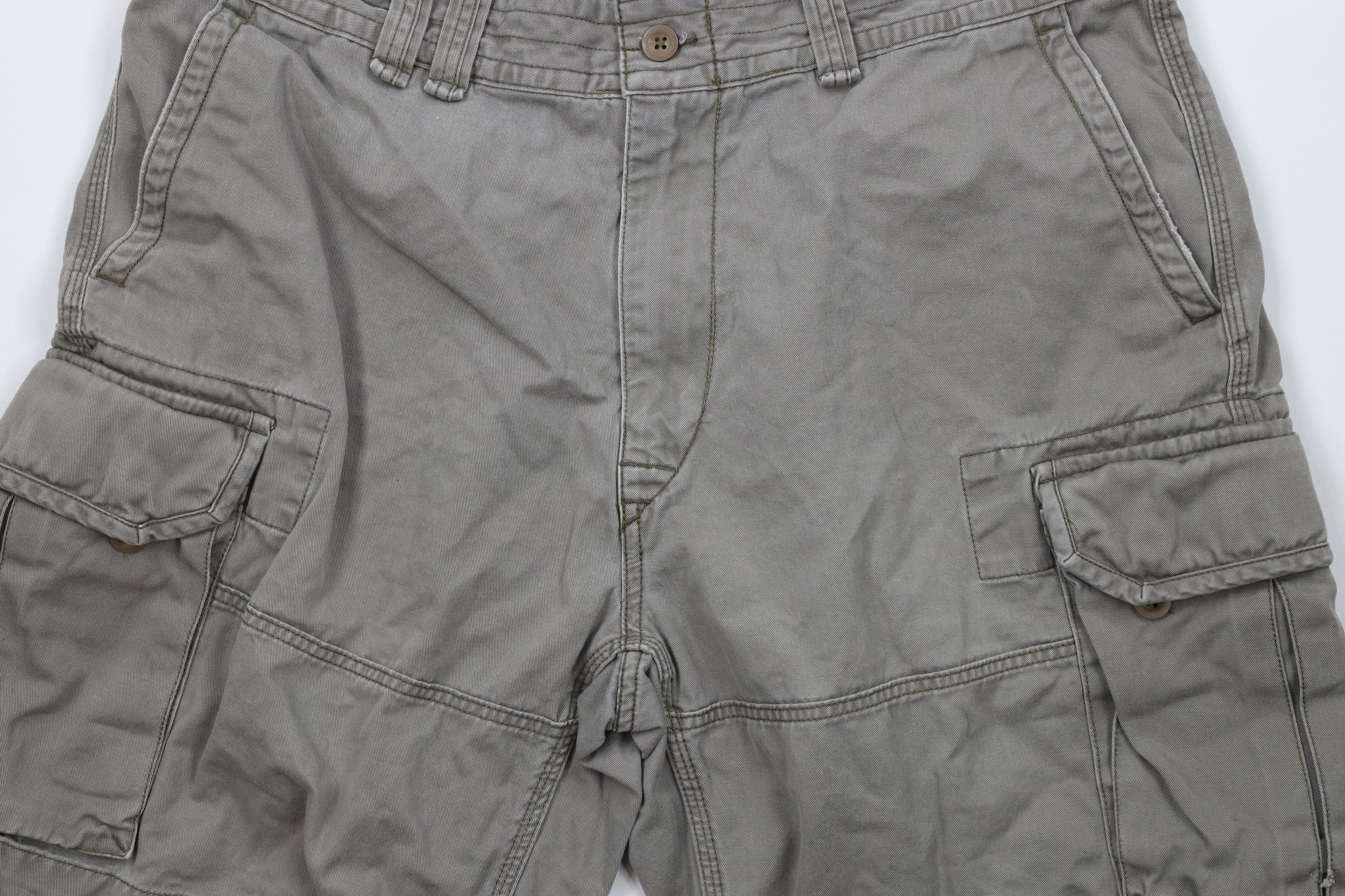 Ralph Lauren × Vintage Vintage Ralph Lauren Chino Cargo Shorts Gray Green Size US 38 / EU 54 - 3 Thumbnail