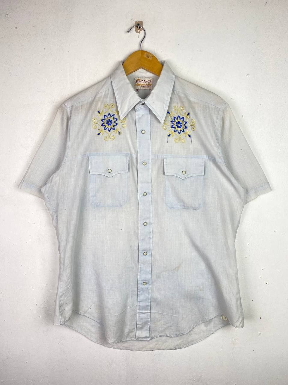 Cowboy Equipment vintage sundance western shirt embroided design Size US L / EU 52-54 / 3 - 1 Thumbnail