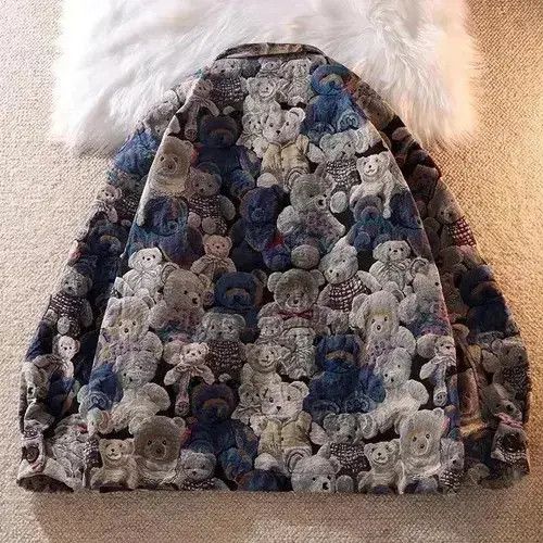 Designer × Japanese Brand Korean coach jacket with bears loose oversize Size US L / EU 52-54 / 3 - 4 Thumbnail