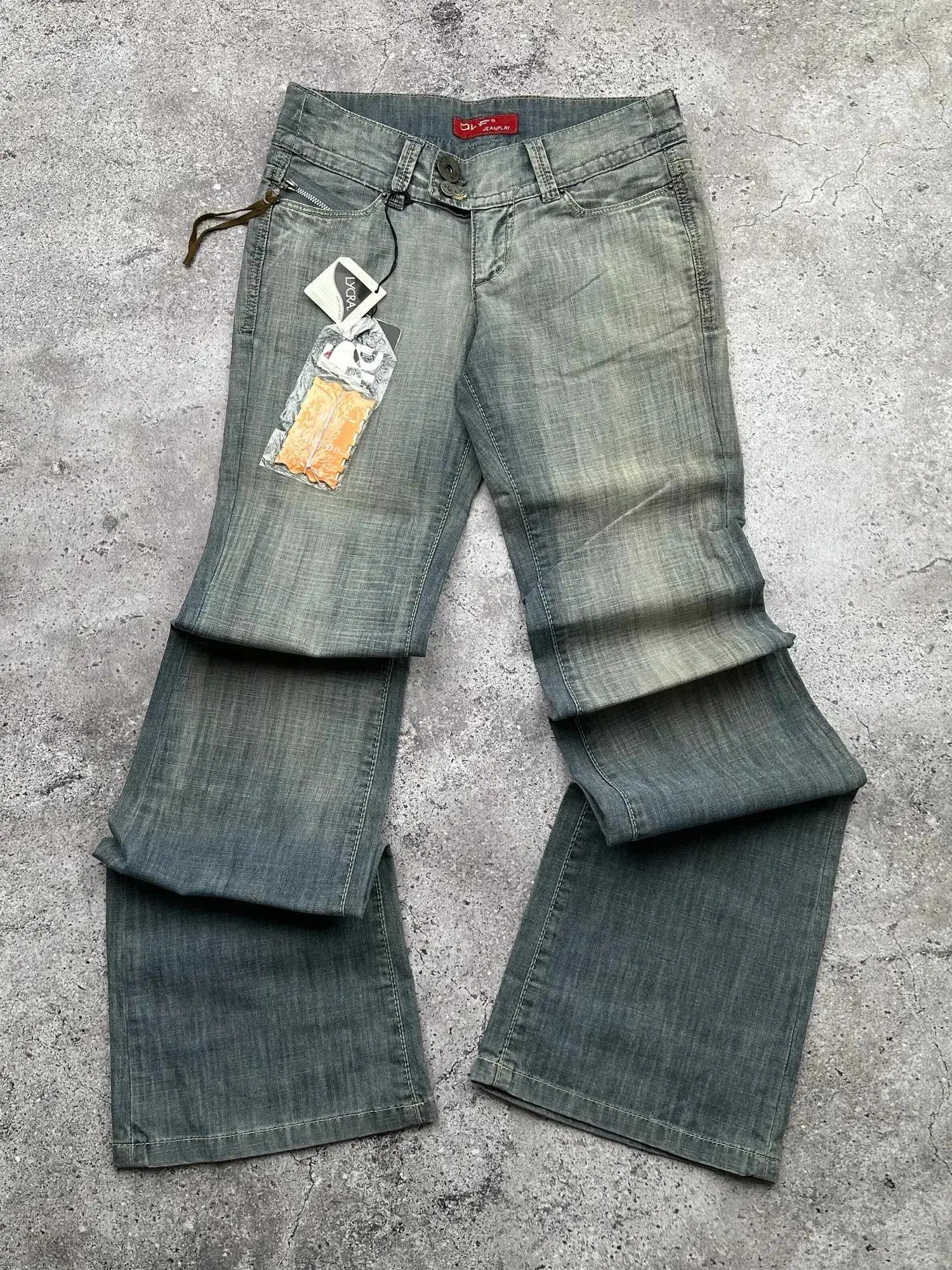 Japanese Brand Vintage Faded Flare Jeans C167(V337) Size 25" / US 0 / IT 36 - 1 Thumbnail