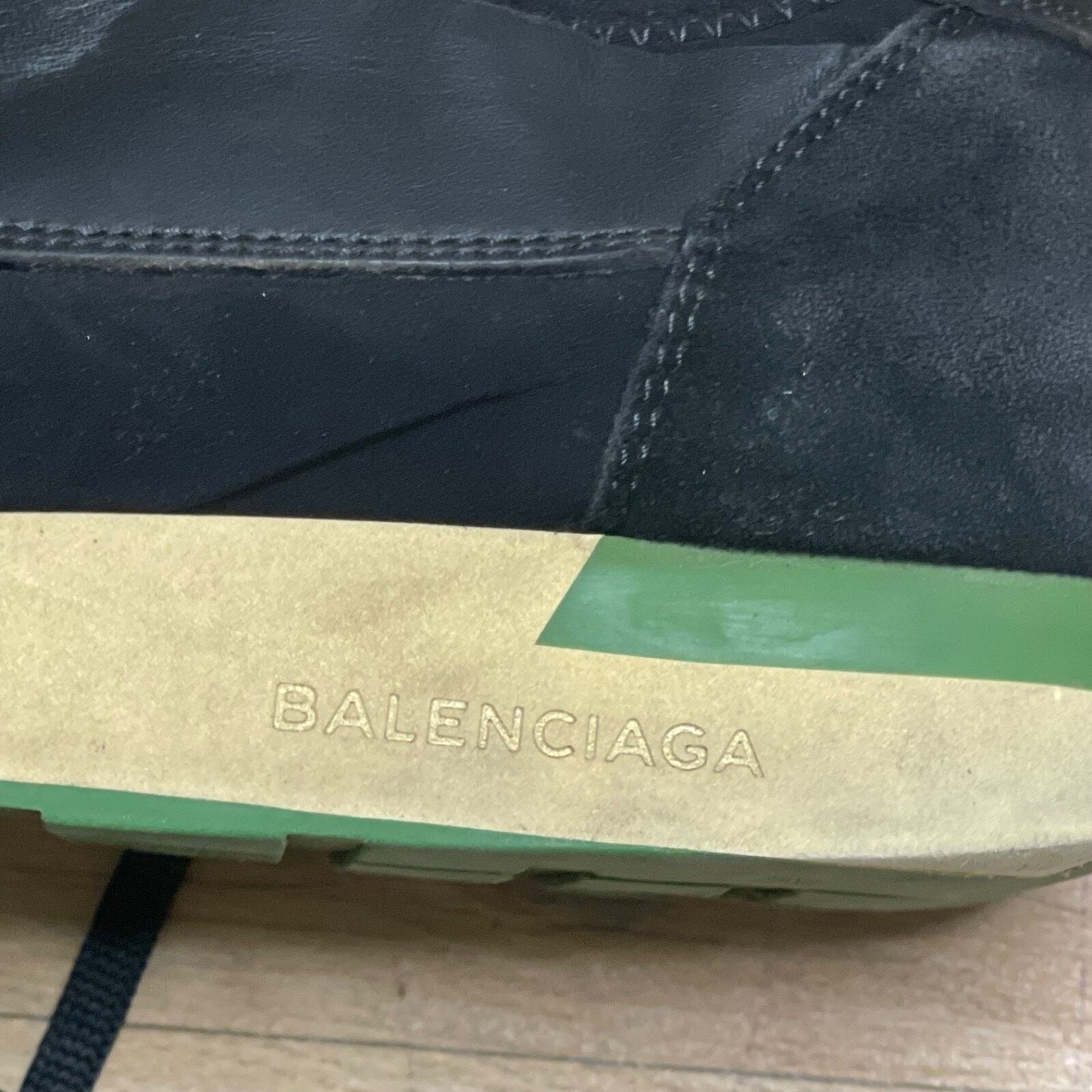 Balenciaga BALENCIAGA RUNNER Sneakers TRAINERS SHOES Black Leather Men Size US 10 / EU 43 - 15 Thumbnail