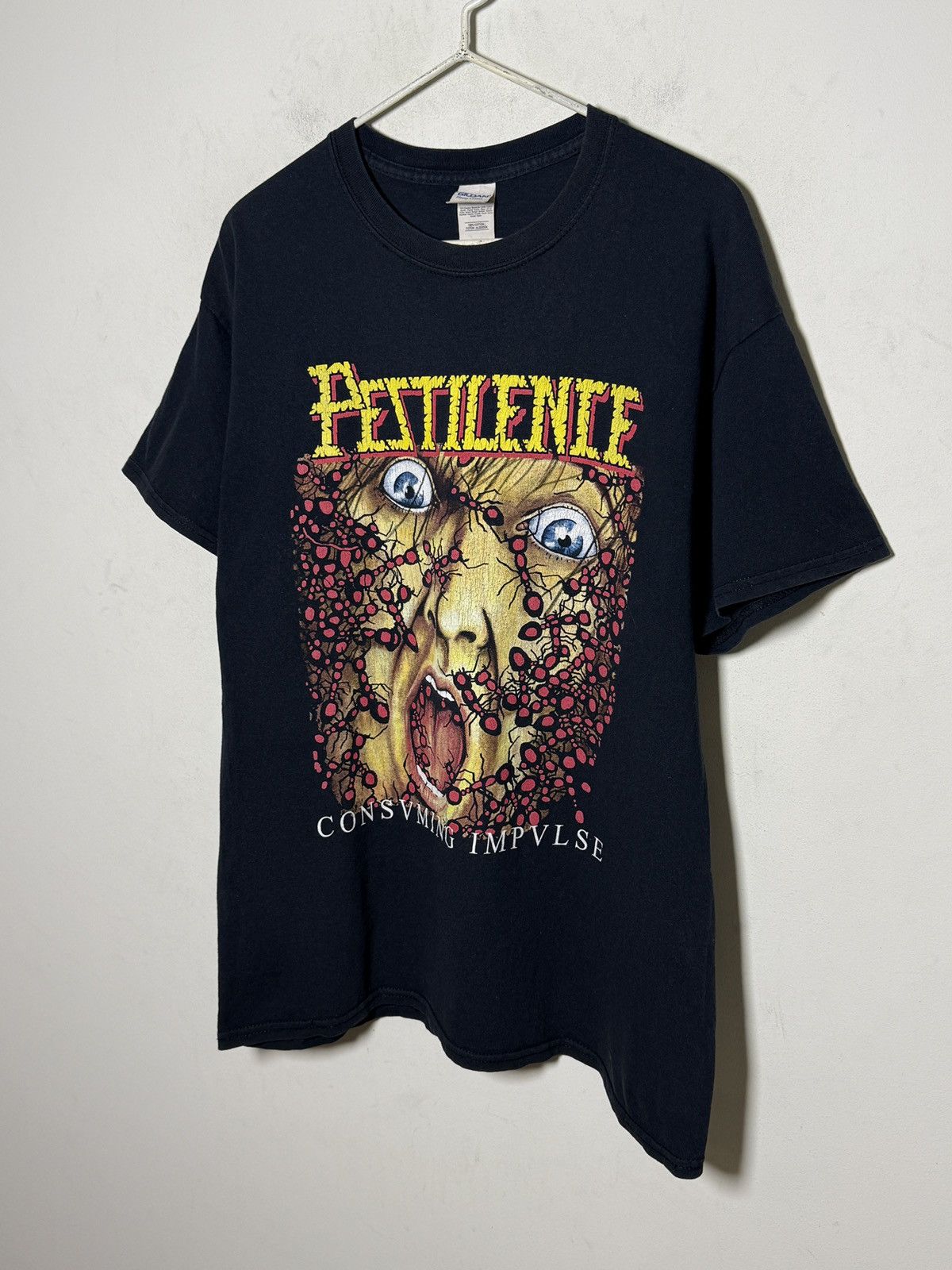 Band Tees Pestilence “Consuming Impulse” vintage T-shirt Size US L / EU 52-54 / 3 - 2 Thumbnail