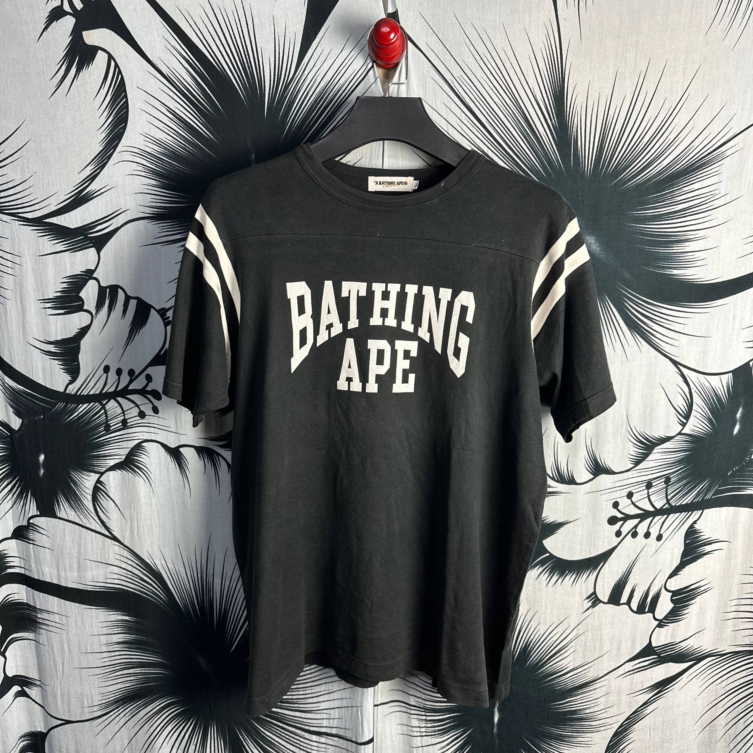 OG A Bathing Ape Bape Classic Football Style T-Shirt