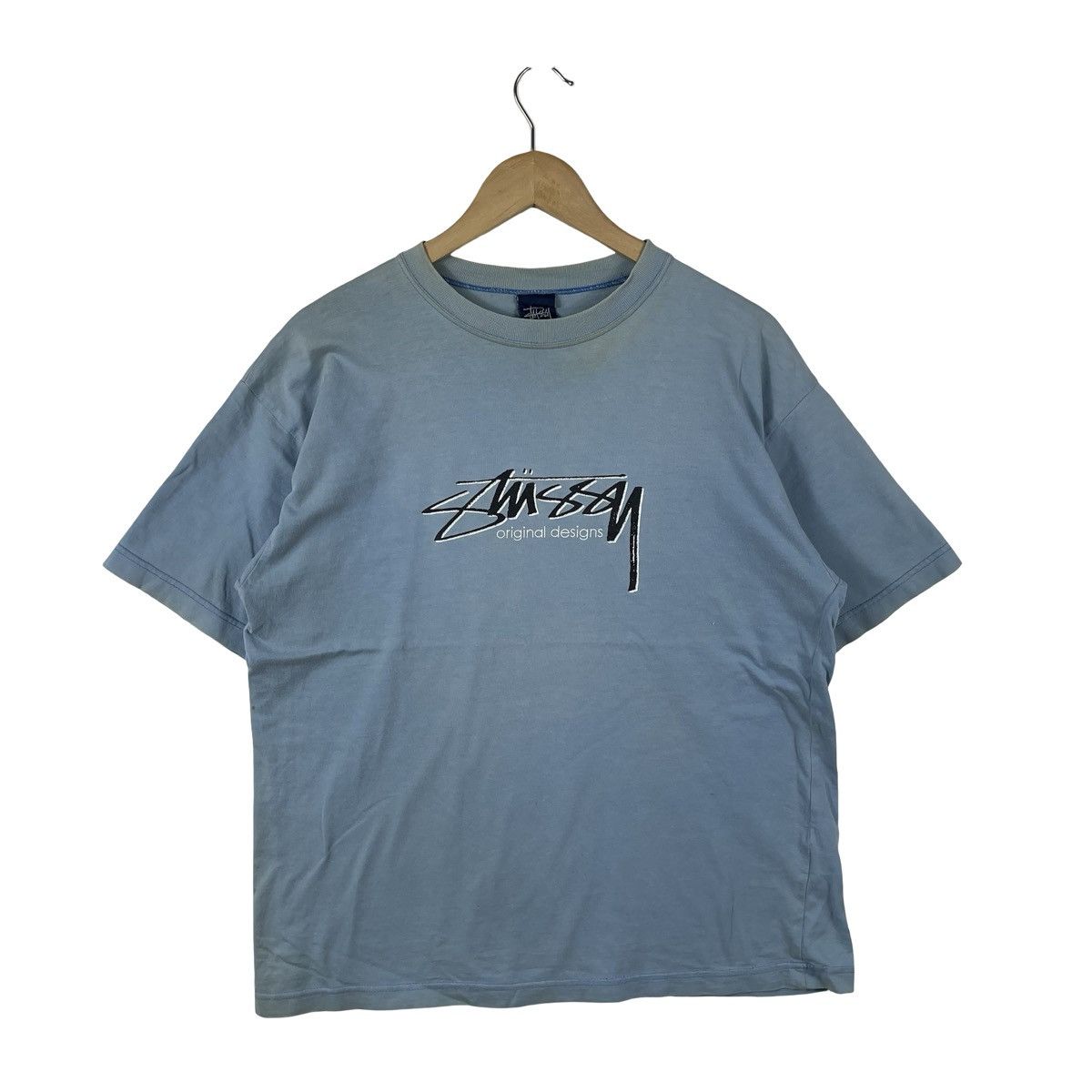 Streetwear × Stussy Stussy Honolulu Exclusive Navy Blue T-Shirt Sz