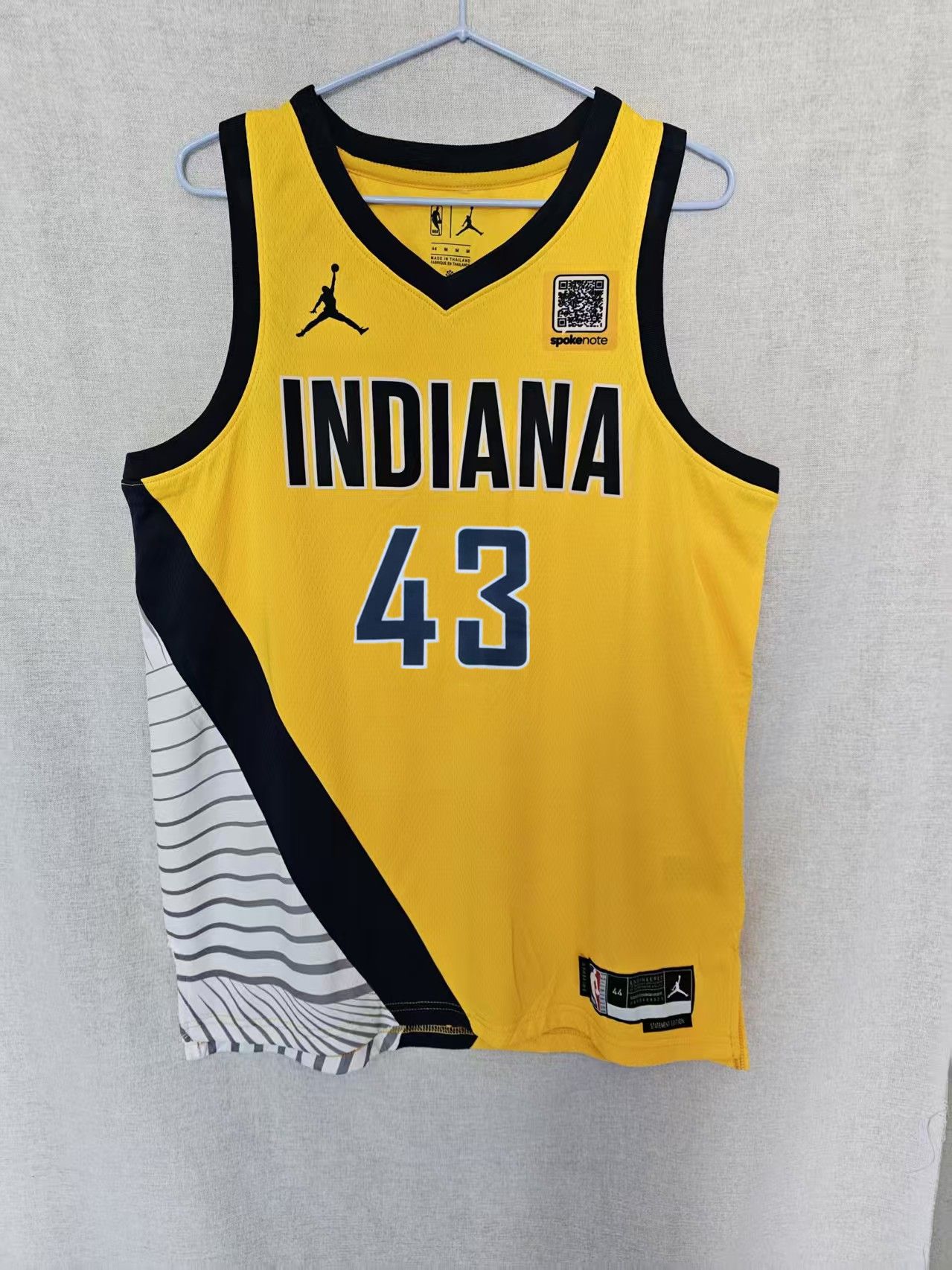 NBA Indiana Pacers 43 Pascal Siakam Jersey Yellow Size US M / EU 48-50 / 2 - 2 Thumbnail