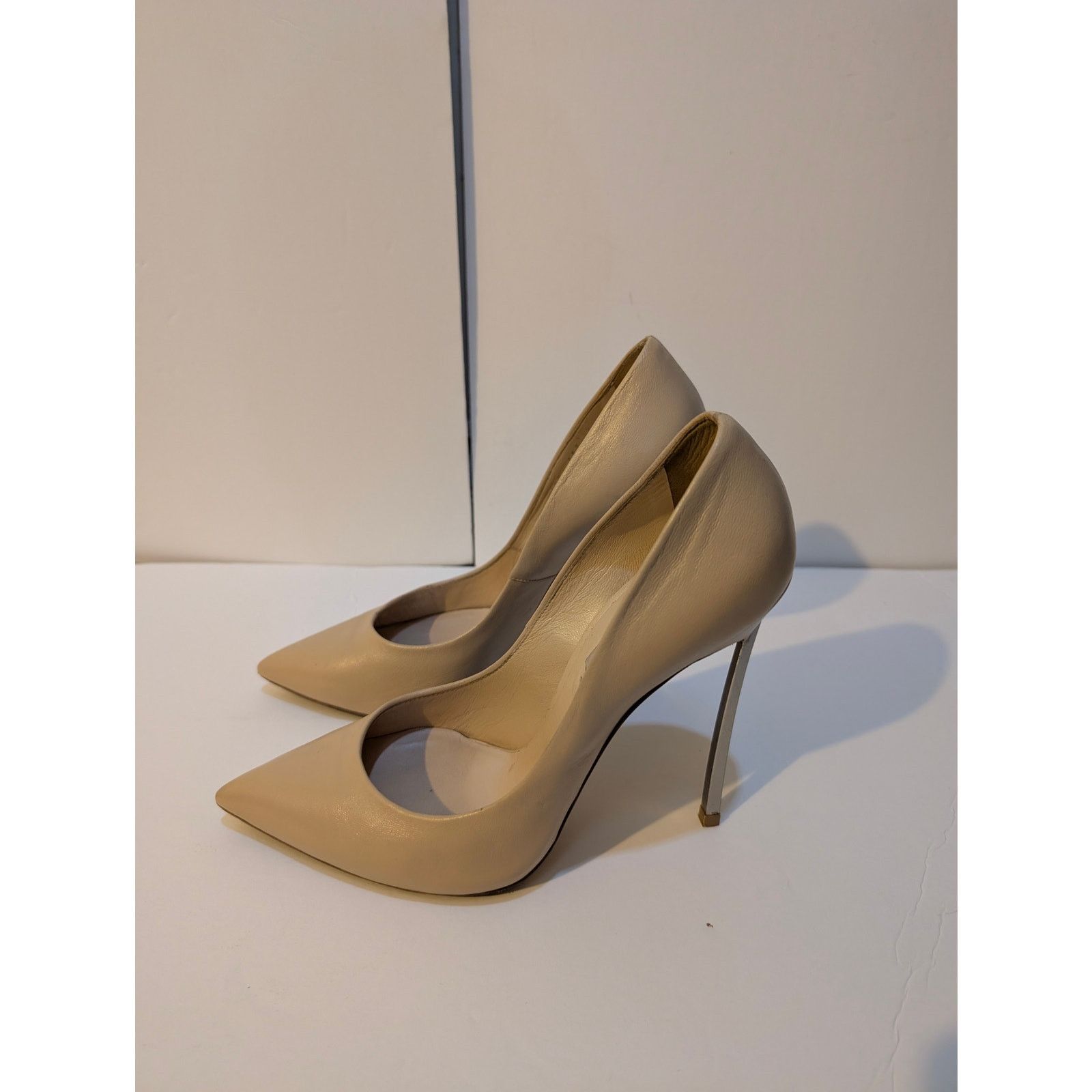 Casadei Casadei Blade Brown Tan Nude High Heels Size 11 Euro 41 Size US 11 / IT 41 - 5 Thumbnail