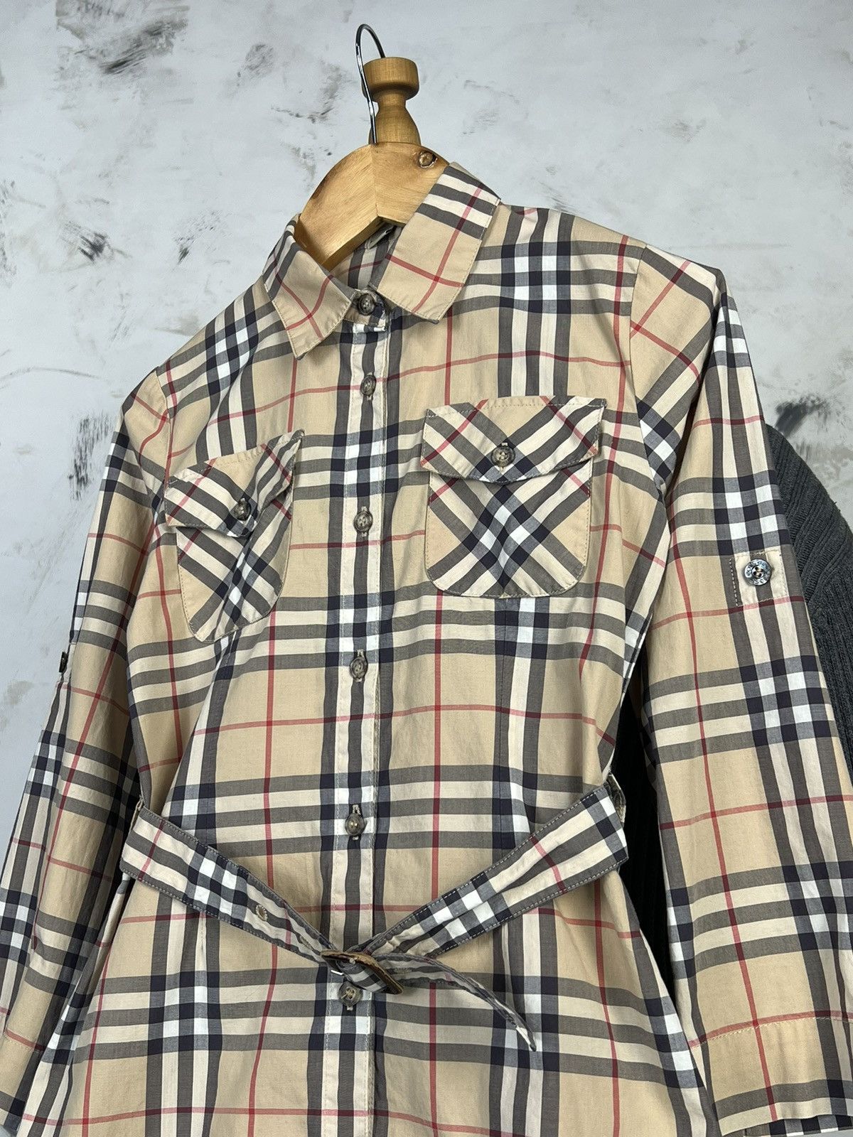 Burberry Burberry Kids Nova Check Shirt Dress Size 8Y / 128cm Size XXS / US 00 / IT 34 - 2 Thumbnail