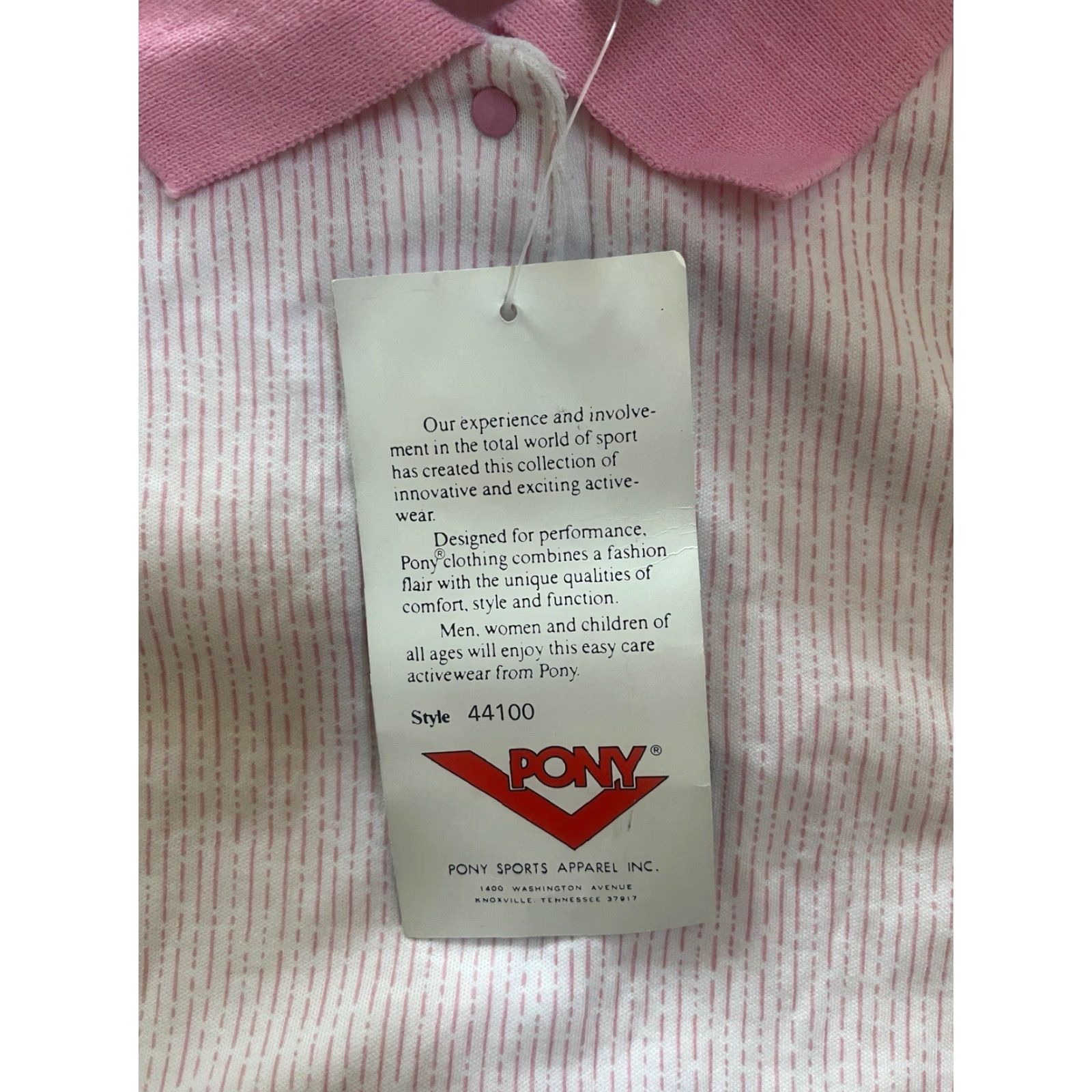 PONY VINTAGE PONY Polo Shirt Womens S Pink 80s NWT Deadstock Shirt Womens Pink 80s Vintage Size S / US 4 / IT 40 - 3 Thumbnail