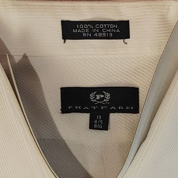 Other PhatFarm Men's White Collared Shirt New In Package 19 4/S Size US XL / EU 56 / 4 - 2 Thumbnail