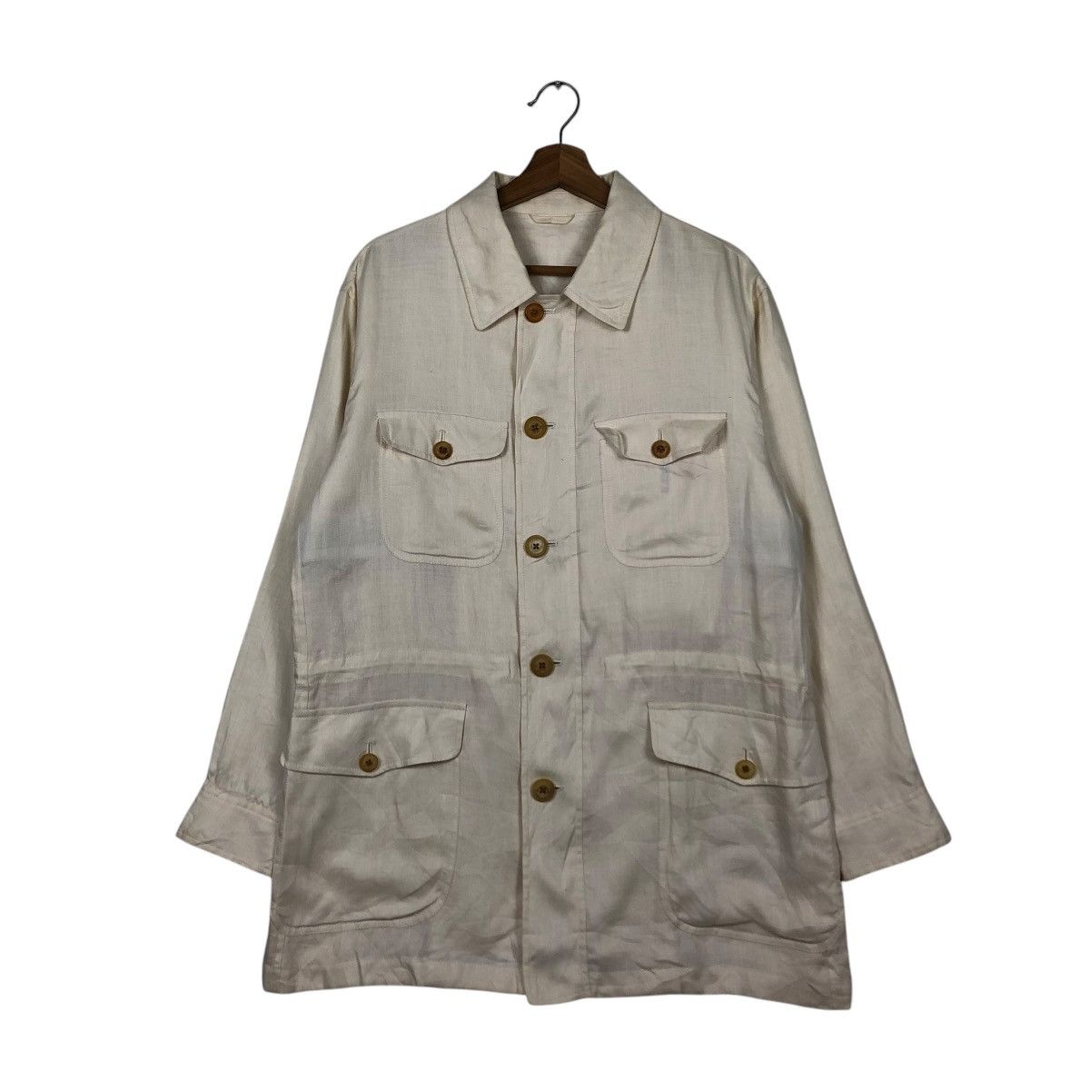 Japanese Brand 🔥VINTAGE CHORE WORK JACKET AQUASCUTUM LONDON MULTI POCKETS Size US L / EU 52-54 / 3 - 3 Thumbnail