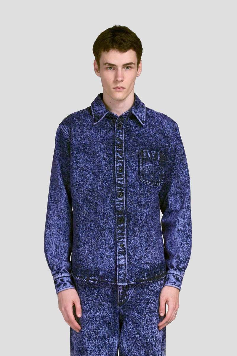 o1w1db10125 Denim Overshirt in Blue
