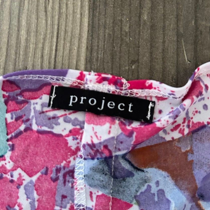 Other project multicolor paint splattered short sleeve blouse Size XL / US 12-14 / IT 48-50 - 3 Thumbnail