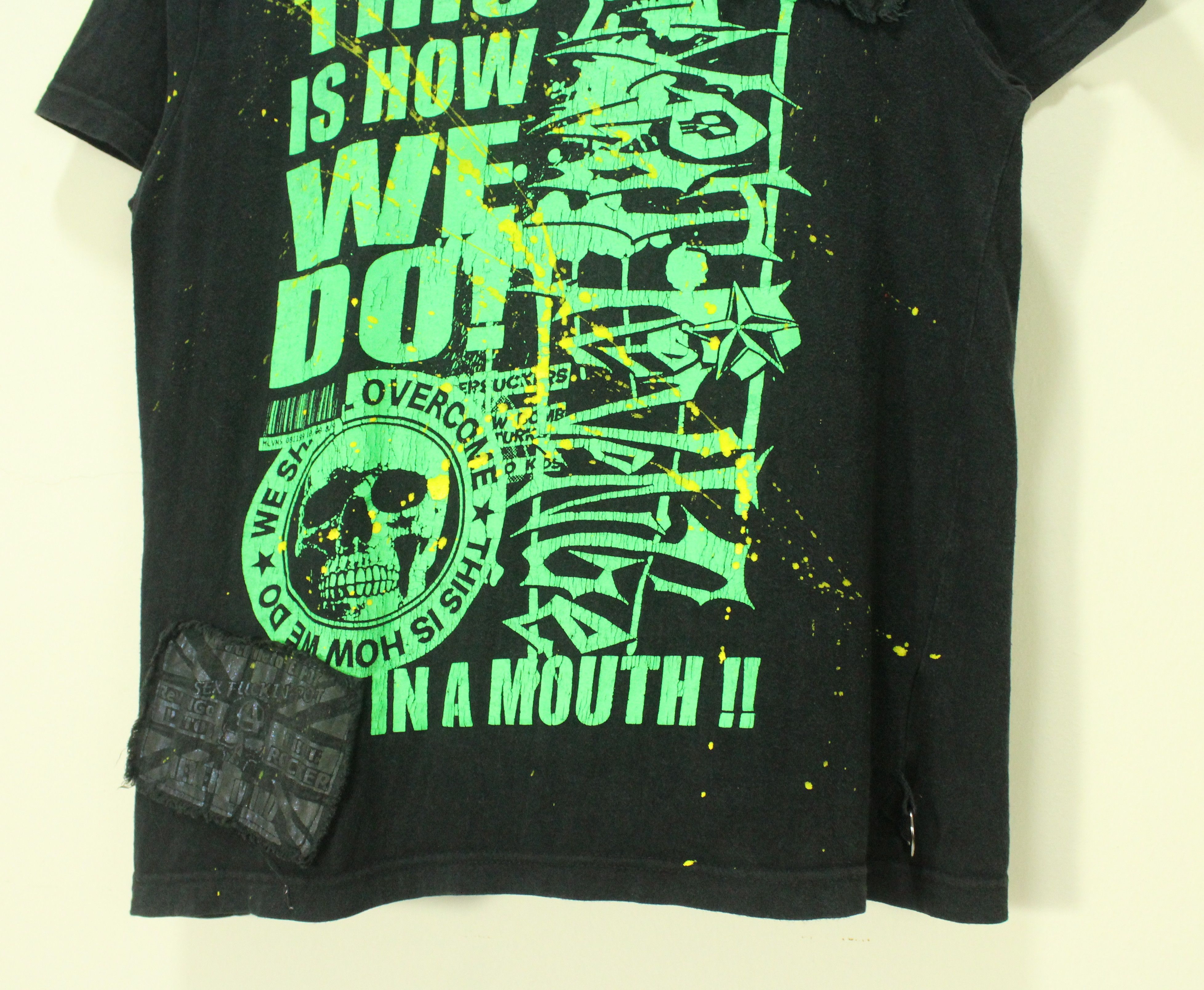 If Six Was Nine × Le Grande Bleu (L.G.B.) × Tornado Mart SEX POT REVENGE T Shirt Punk Style Patches Zipper Size US M / EU 48-50 / 2 - 3 Thumbnail