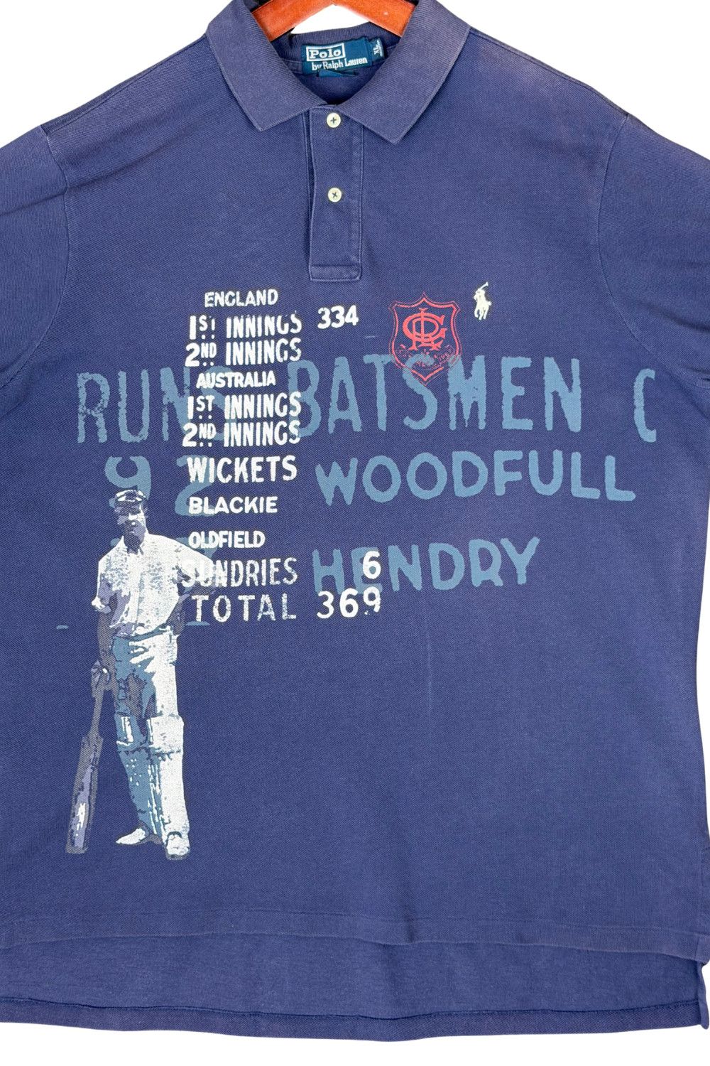 Polo Ralph Lauren Vintage Polo Ralph Lauren Cricket Scoreboard Graphic Polo XL Size US XL / EU 56 / 4 - 7 Thumbnail
