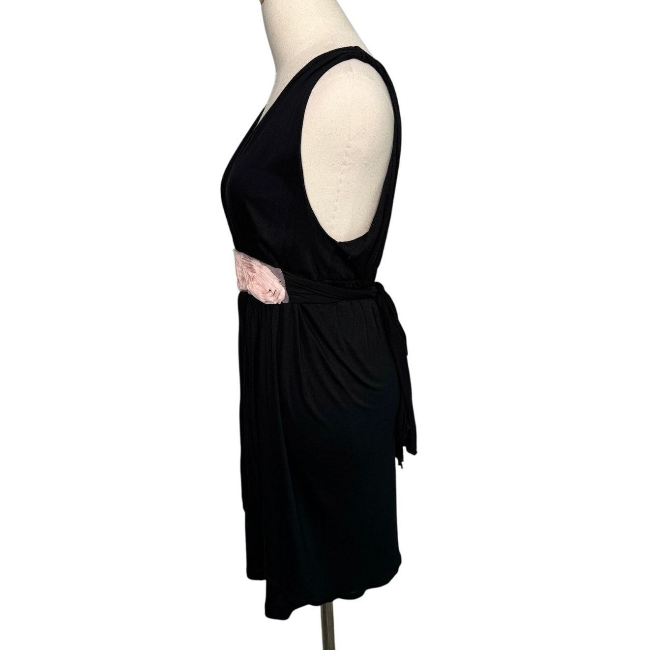 Vintage Vintage 80s deep V rosette tie back party dress size M/L Size M / US 6-8 / IT 42-44 - 2 Thumbnail