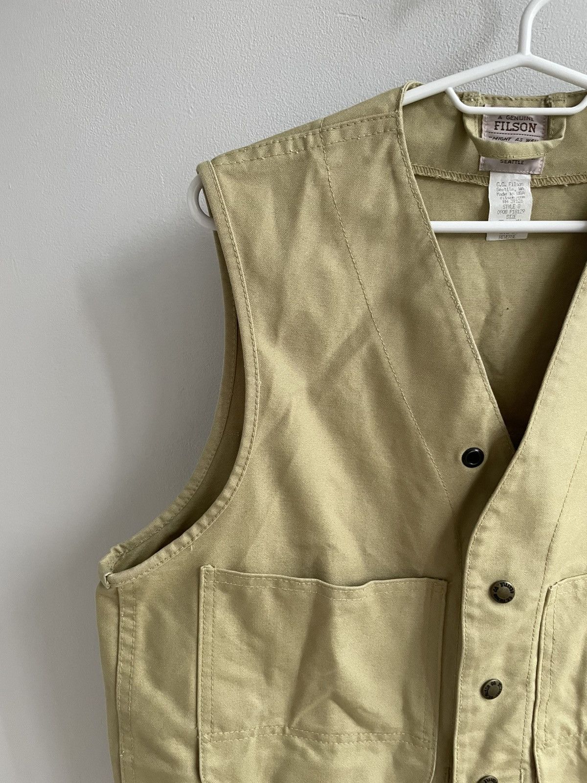 Filson Filson Vintage Tin Cloth Cruiser Work Jacket Vest Made USA Size US M / EU 48-50 / 2 - 4 Thumbnail