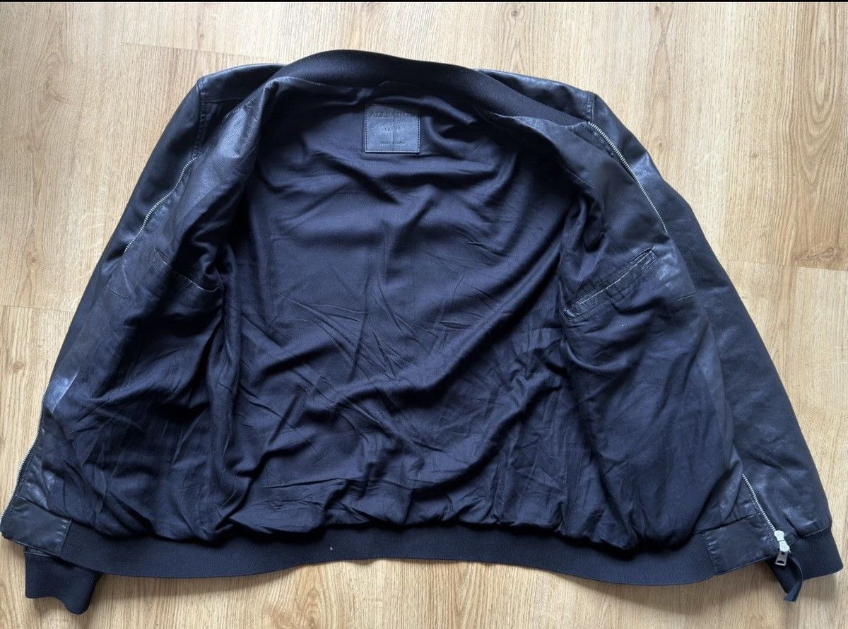 Allsaints AllSaints Kino Sheepskin Leather Bomber Jacket Size Large Size US L / EU 52-54 / 3 - 9 Thumbnail