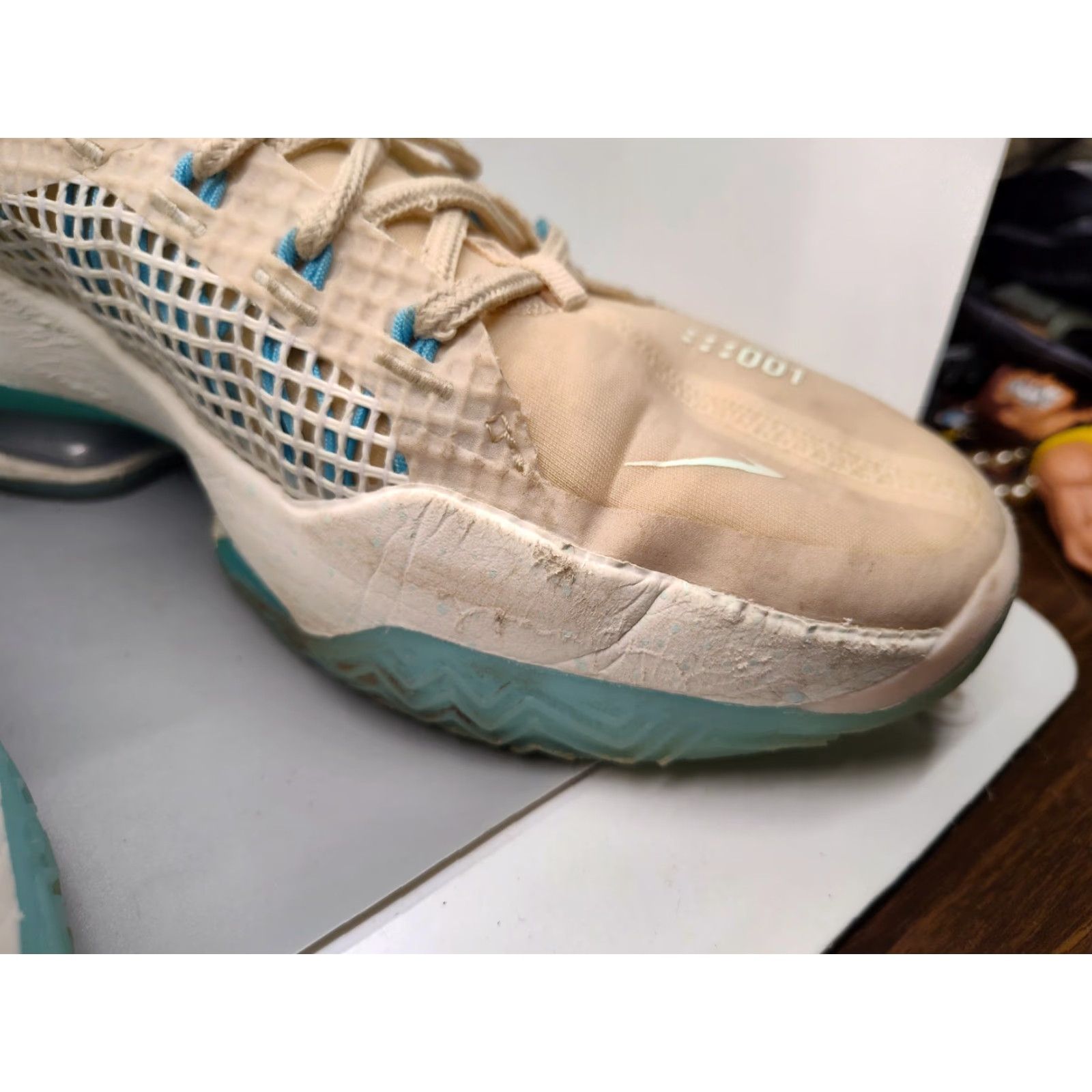Nike VINTAGE Nike Air Zoom GT Basketball Sneakers Men’s Size 9 Beige Garden 2023 Activewear Size US 9 / EU 42 - 6 Thumbnail