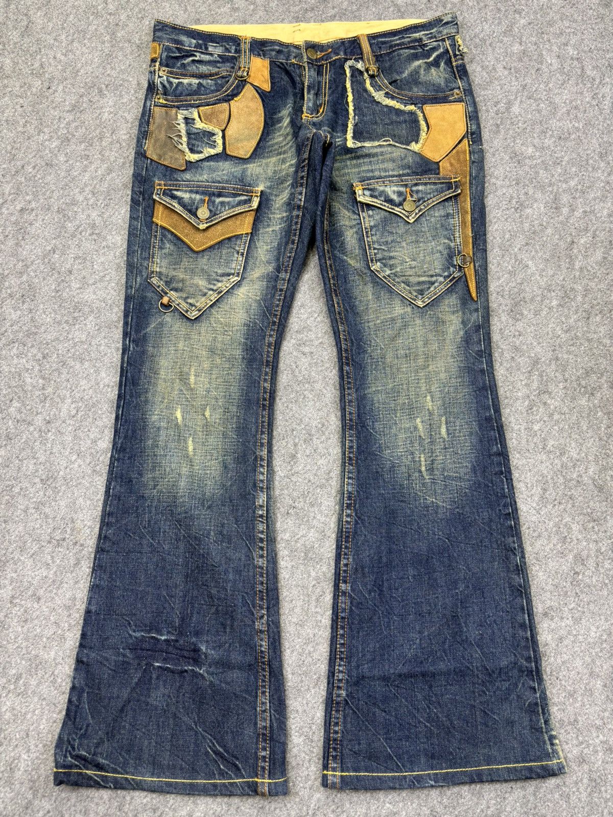 Tornado Mart 💥Super Flare💥Archival Tornado Mart Multipockets Denim K21 Size US 34 / EU 50 - 15 Thumbnail