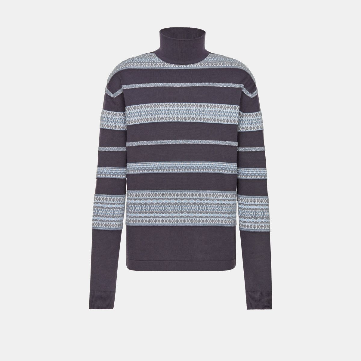 Dior o1bcso1str0226 CD Diamond Mock Neck Sweater in Grey Size US L / EU 52-54 / 3 - 1 Thumbnail