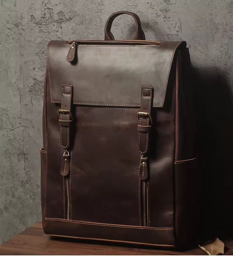 Genuine Leather Genuine Leather Backpack Size ONE SIZE - 1 Thumbnail