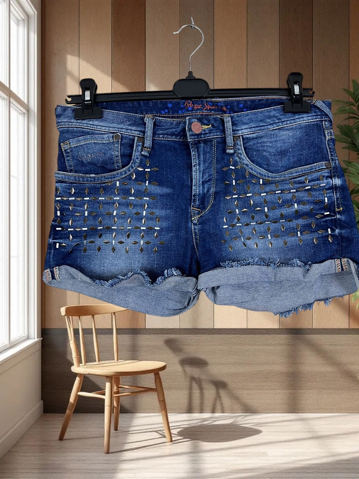 Pepe Jeans Pepe Jeans Moonshine denim shorts size L/XL Size 32" / US 10 / IT 46 - 1 Thumbnail