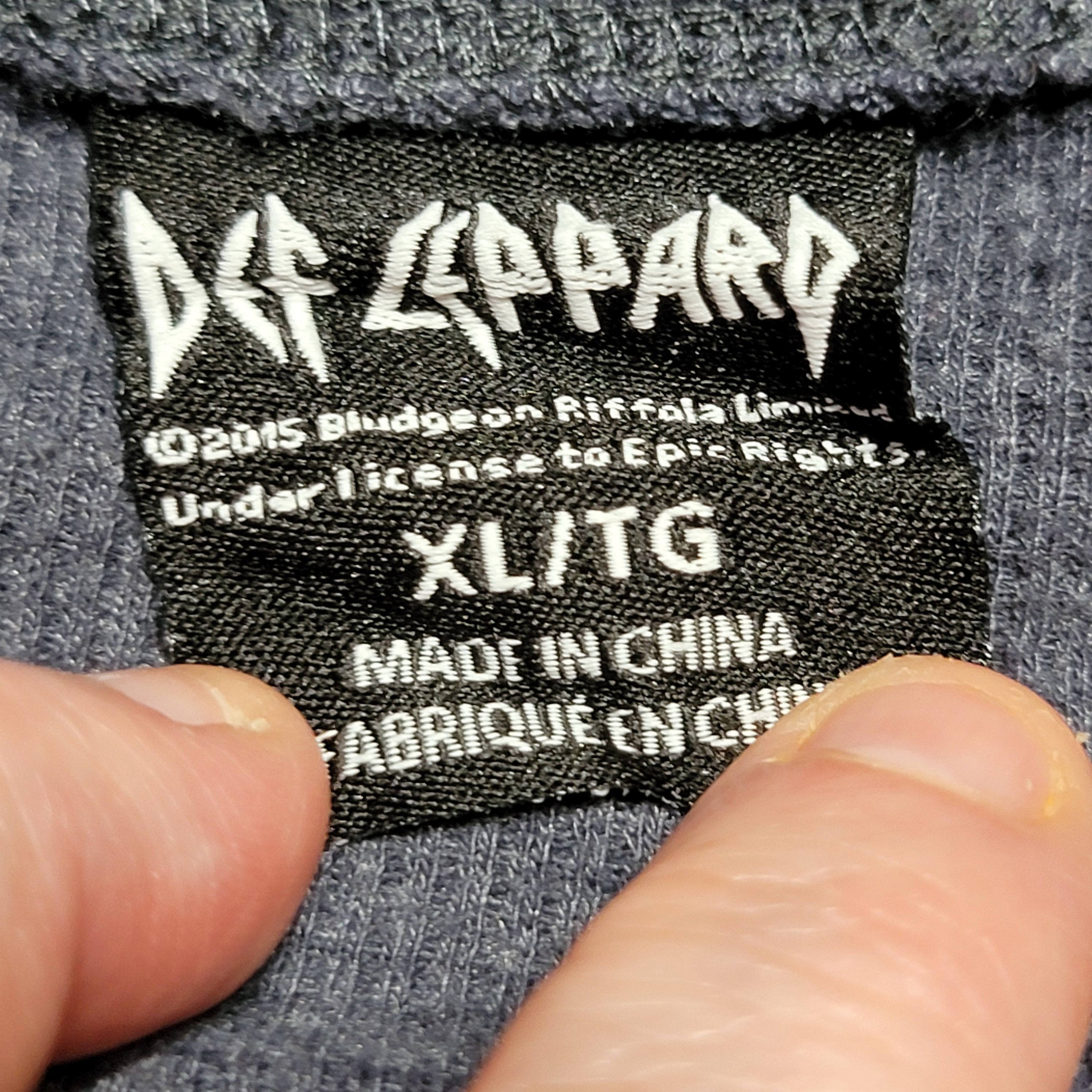 Other Def Leppard Waffle Knit LS Top Triangle Classic Logo - XL* Size XL / US 12-14 / IT 48-50 - 4 Thumbnail