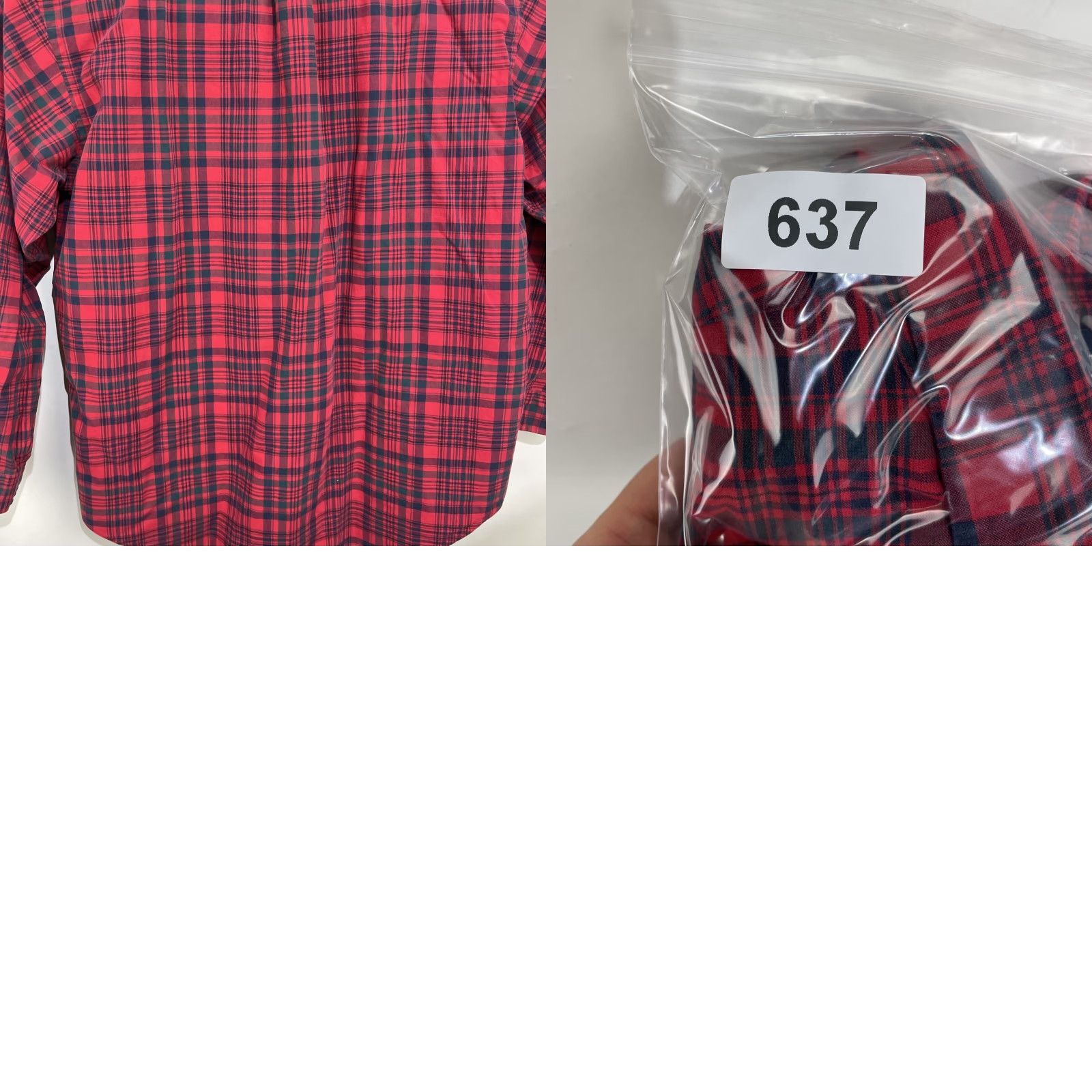 Ralph Lauren Ralph Lauren Button-Up Shirt Mens Large Red Blue Plaid Cotton Classic Fit Button-Front Casual, All Seasons, Logo, Button-Down, Long Sleeve Size US L / EU 52-54 / 3 - 10 Thumbnail