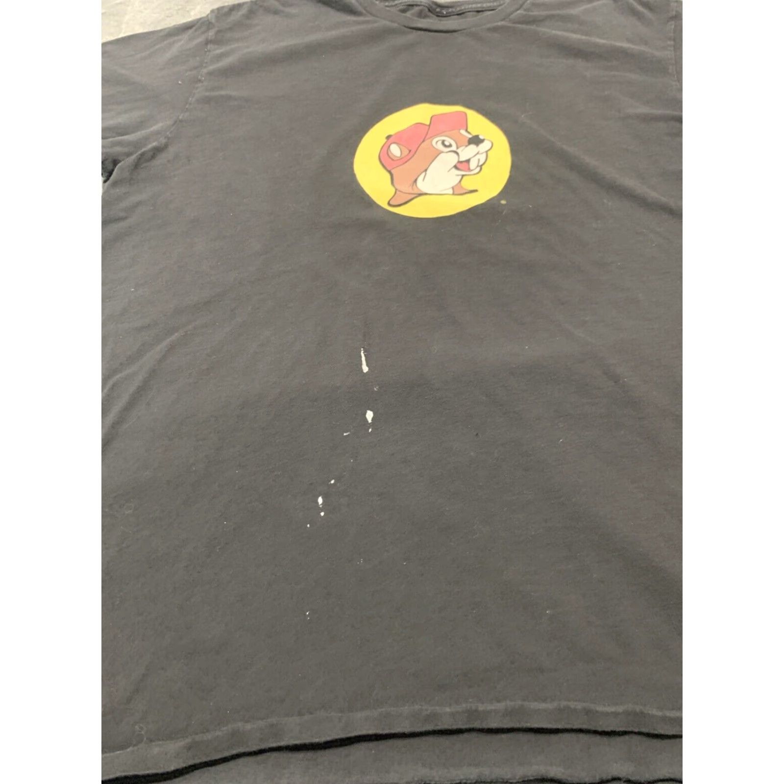 Vintage BUC-EE'S Beaver T-Shirt Peace Love Black Adult XL Faded Paint Stains Unisex Size US XL / EU 56 / 4 - 5 Thumbnail