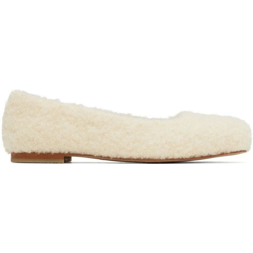 KIMHEKIM KIMHEKIM Boucle Ballerina Flats Size 39 US 9 Ivory Size US 9 / IT 39 - 1 Thumbnail