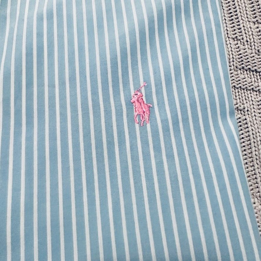 Polo Ralph Lauren Polo Ralph Lauren blue striped Andrew button down Size US XL / EU 56 / 4 - 4 Thumbnail
