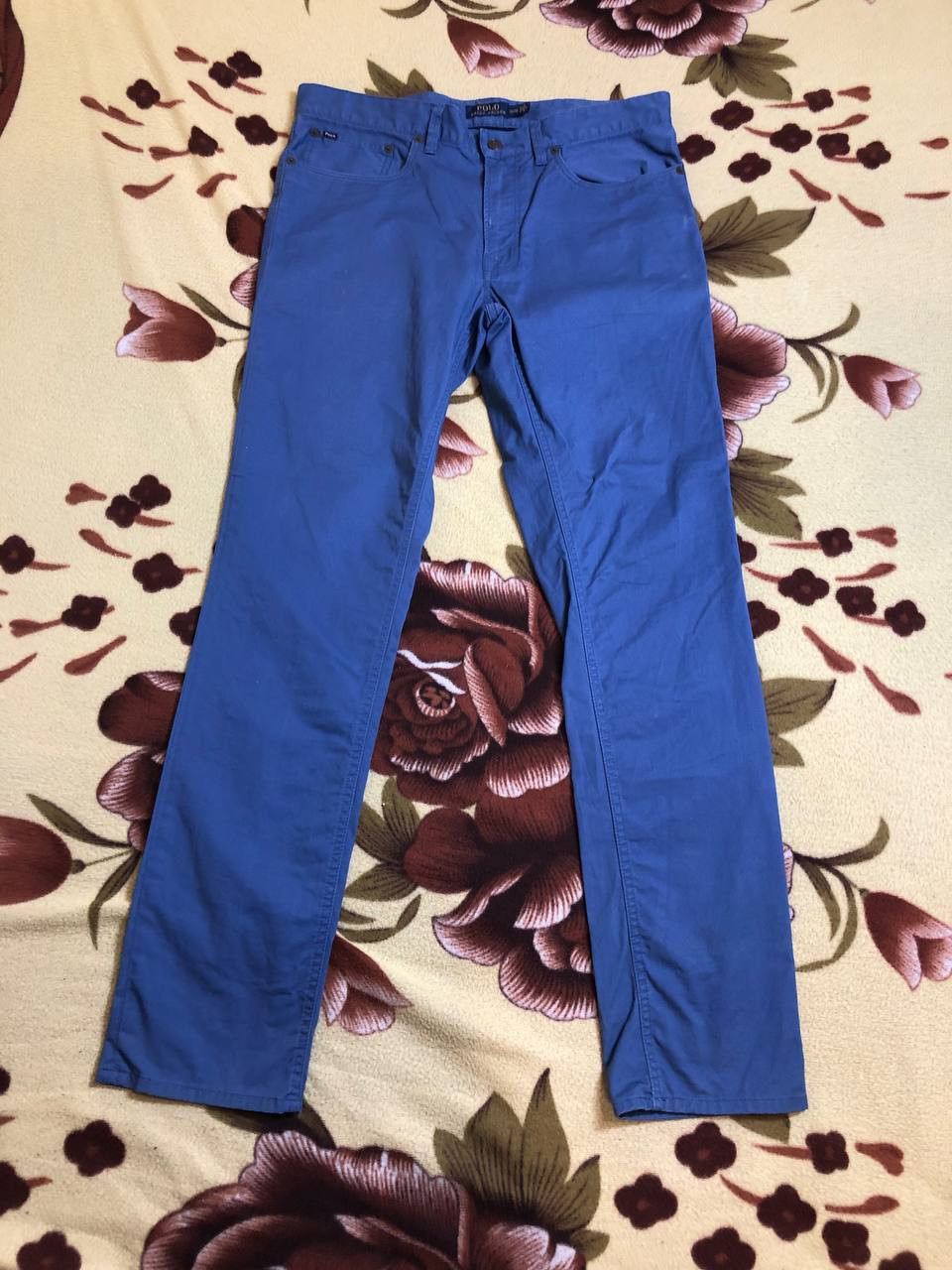 Polo Ralph Lauren Polo Ralph Lauren Trousers Pants Chino Blue Distressed Size US 32 / EU 48 - 1 Thumbnail