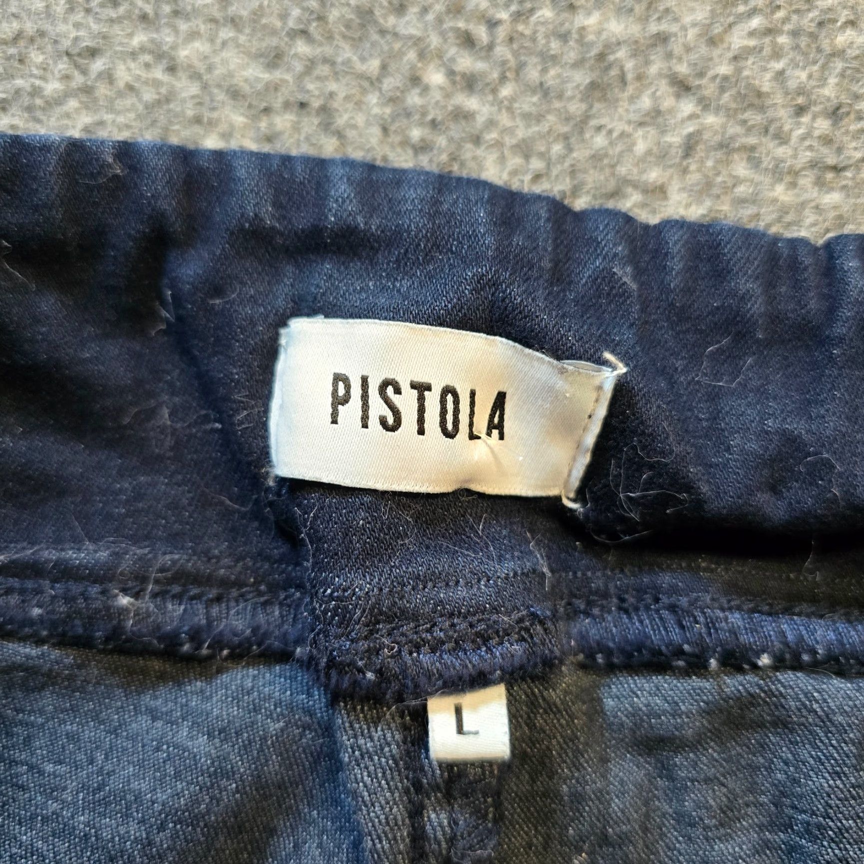 Pistola Pistola Jeans Womens Size Large Blue Straight Leg Pull On Stretch Capsule Casual Jeans Size 36" / US 14 / IT 50 - 4 Thumbnail