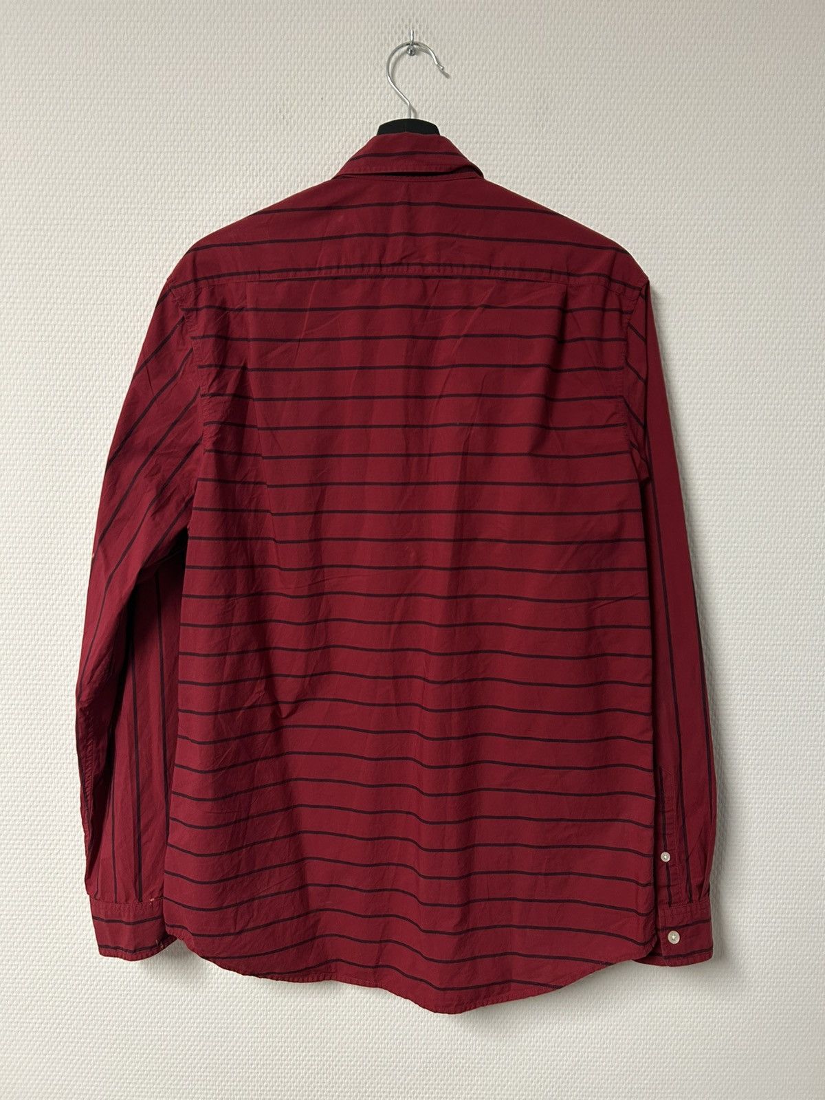 Supreme Supreme - FW12 Horizontal Stripe Shirt Hemd Rot❤️🖤 Size US L / EU 52-54 / 3 - 5 Thumbnail