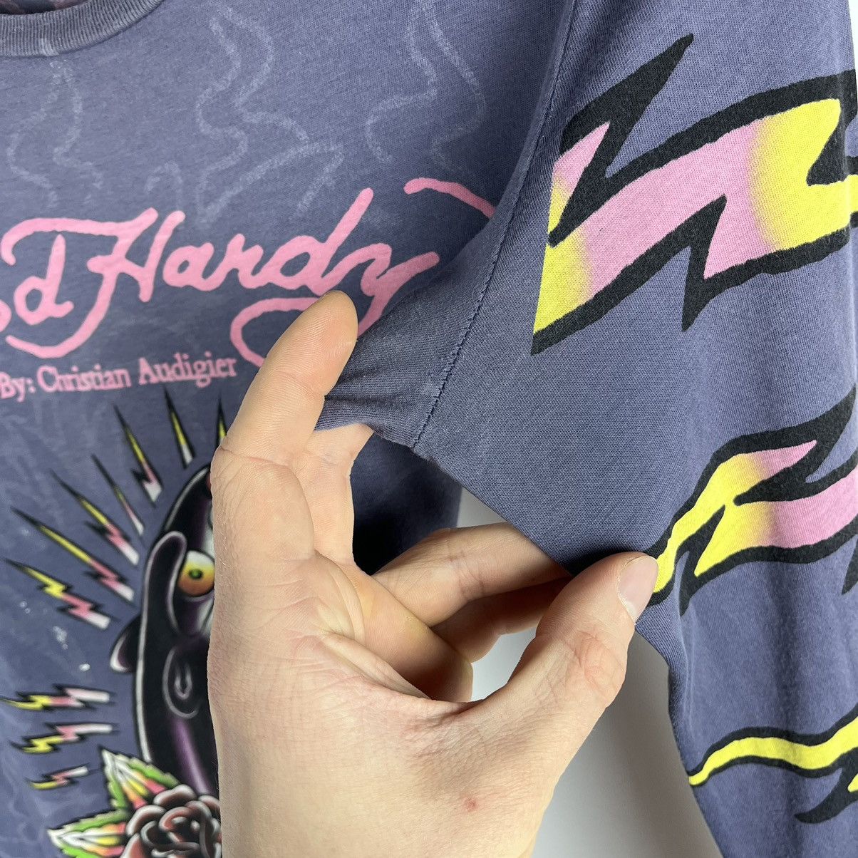 Ed Hardy Vintage Ed Hardy rare AOP panther longsleeve 90’s Size L / US 10 / IT 46 - 12 Thumbnail