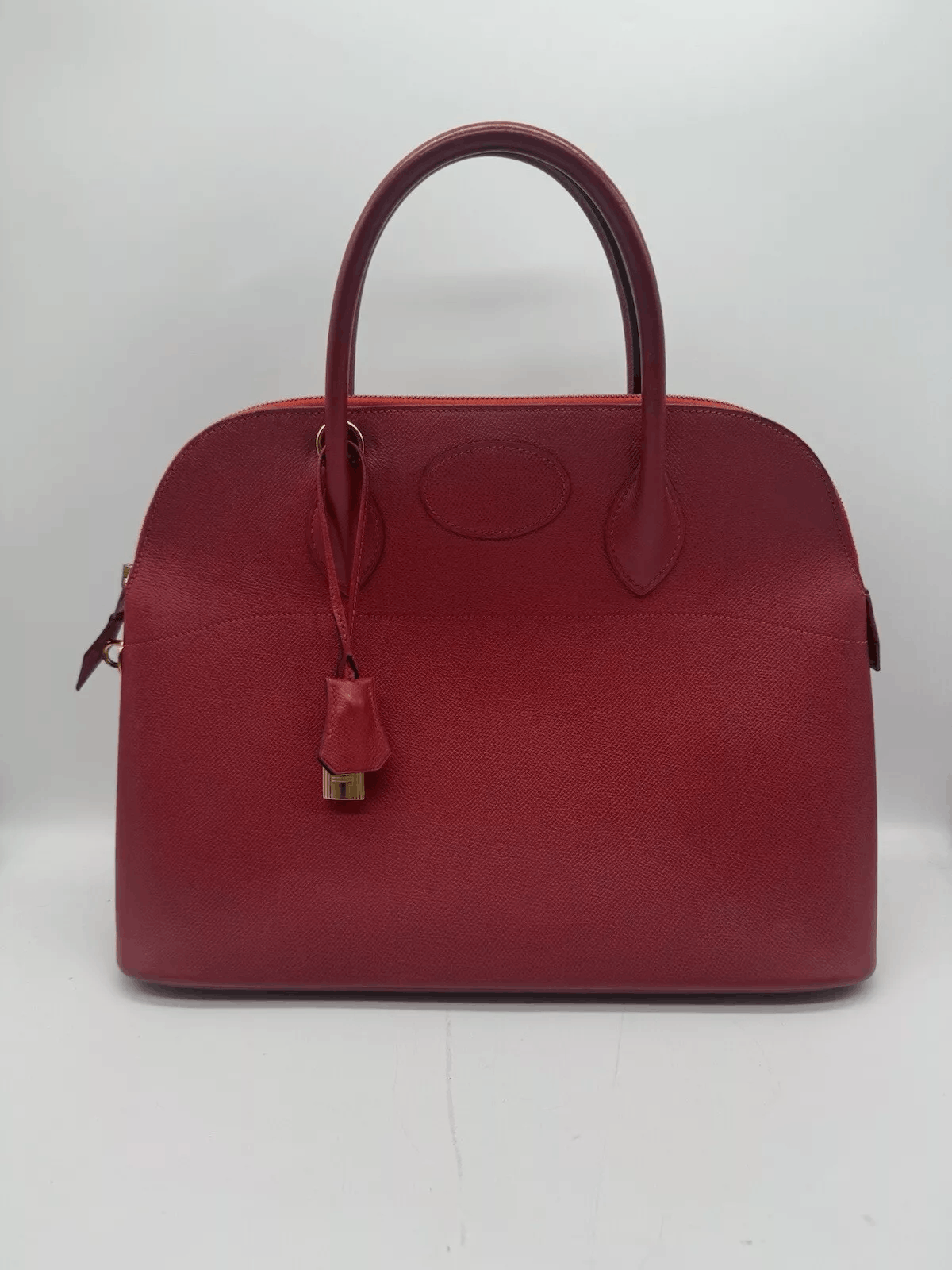 Hermes Hermes Bolide 35 Courchevel Rouge Vif Size ONE SIZE - 1 Thumbnail