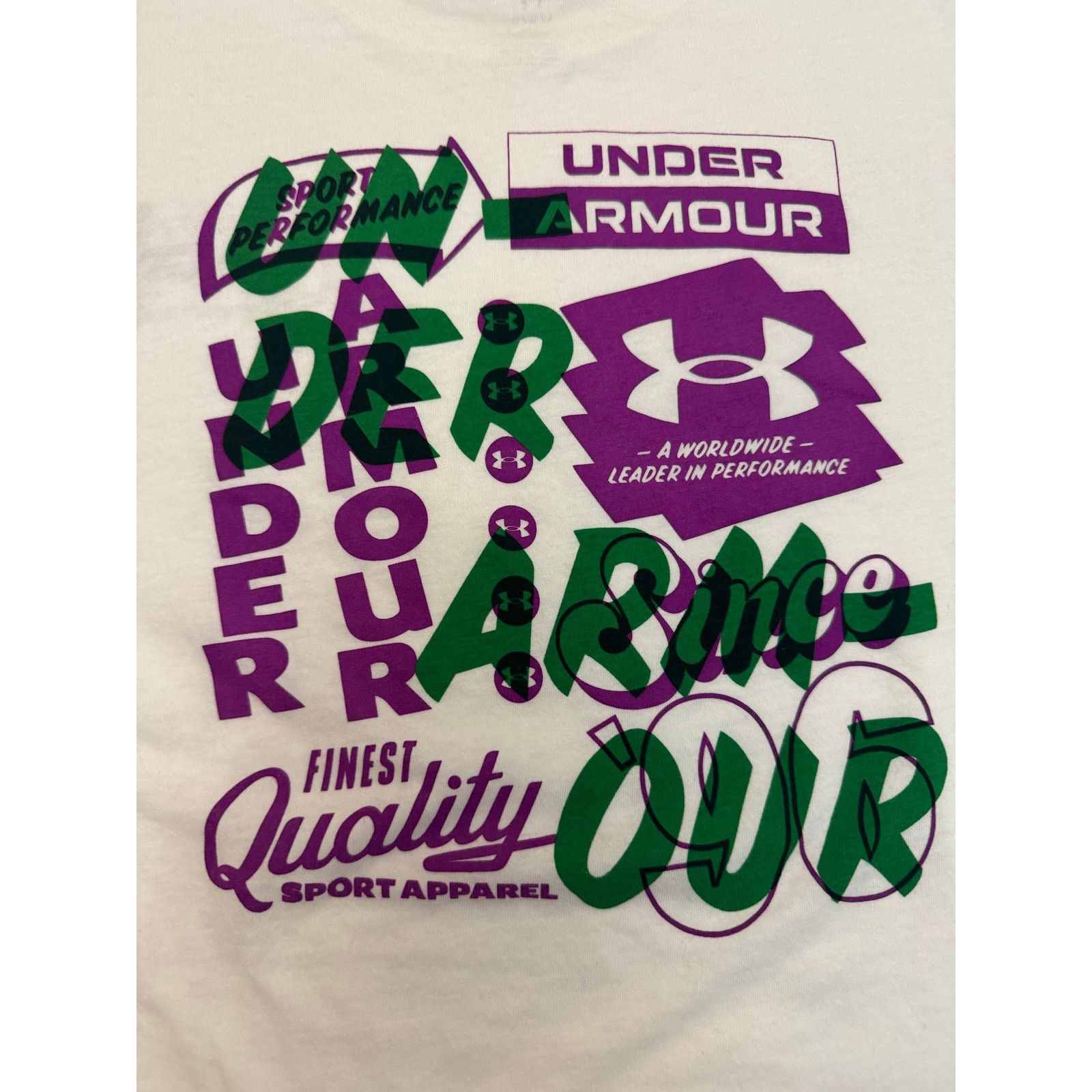 Under Armour Under Armor Graphic Unisex Large Men's White Shirt Size US L / EU 52-54 / 3 - 4 Thumbnail