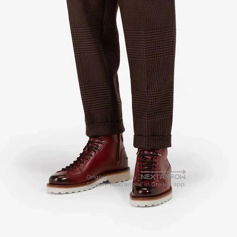 Bally Brown Leather Ankle Boots - Size 7. Size US 7 / EU 40 - 2 Thumbnail